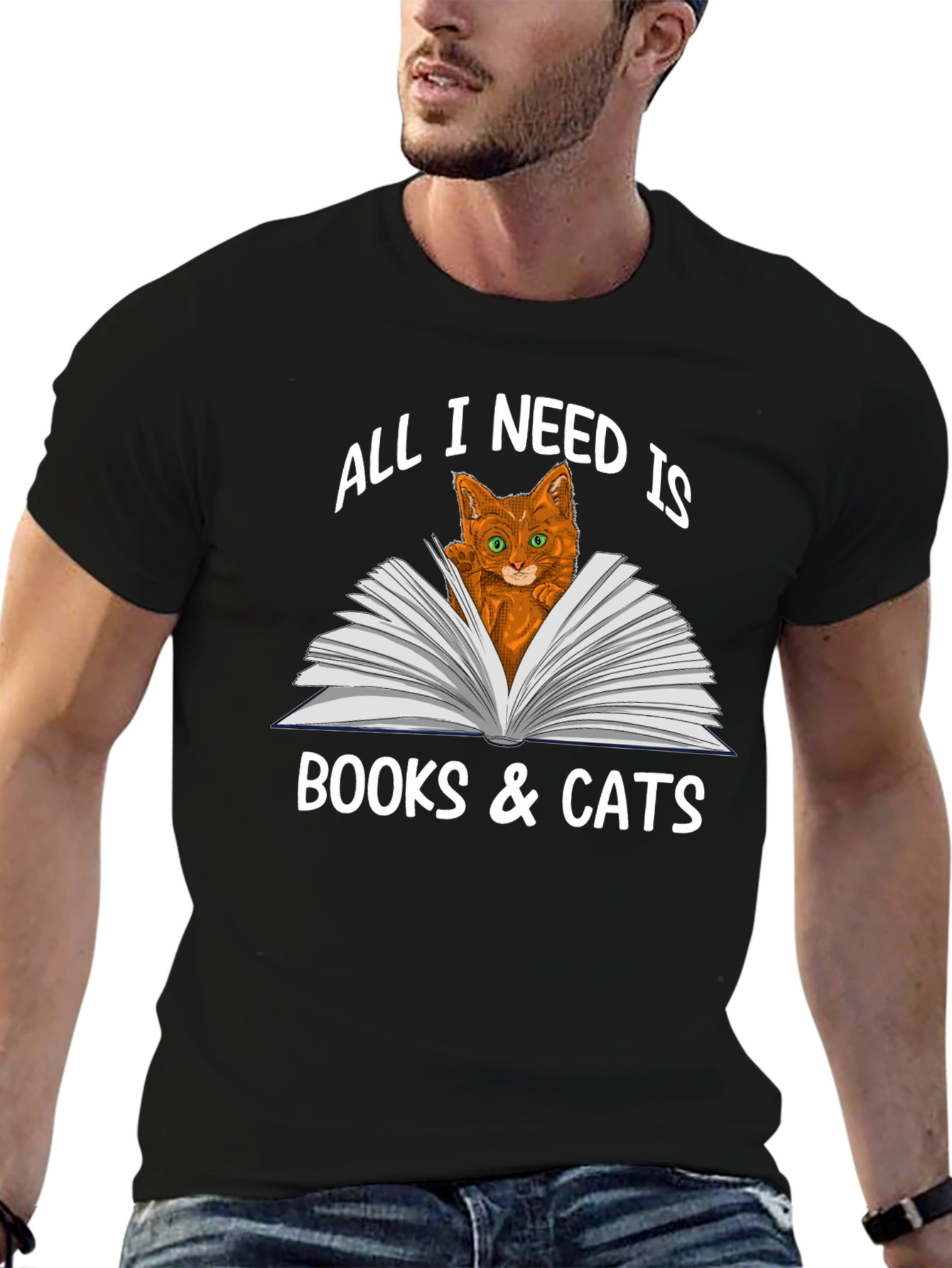 All I Need Is Books & Cats T-Shirt