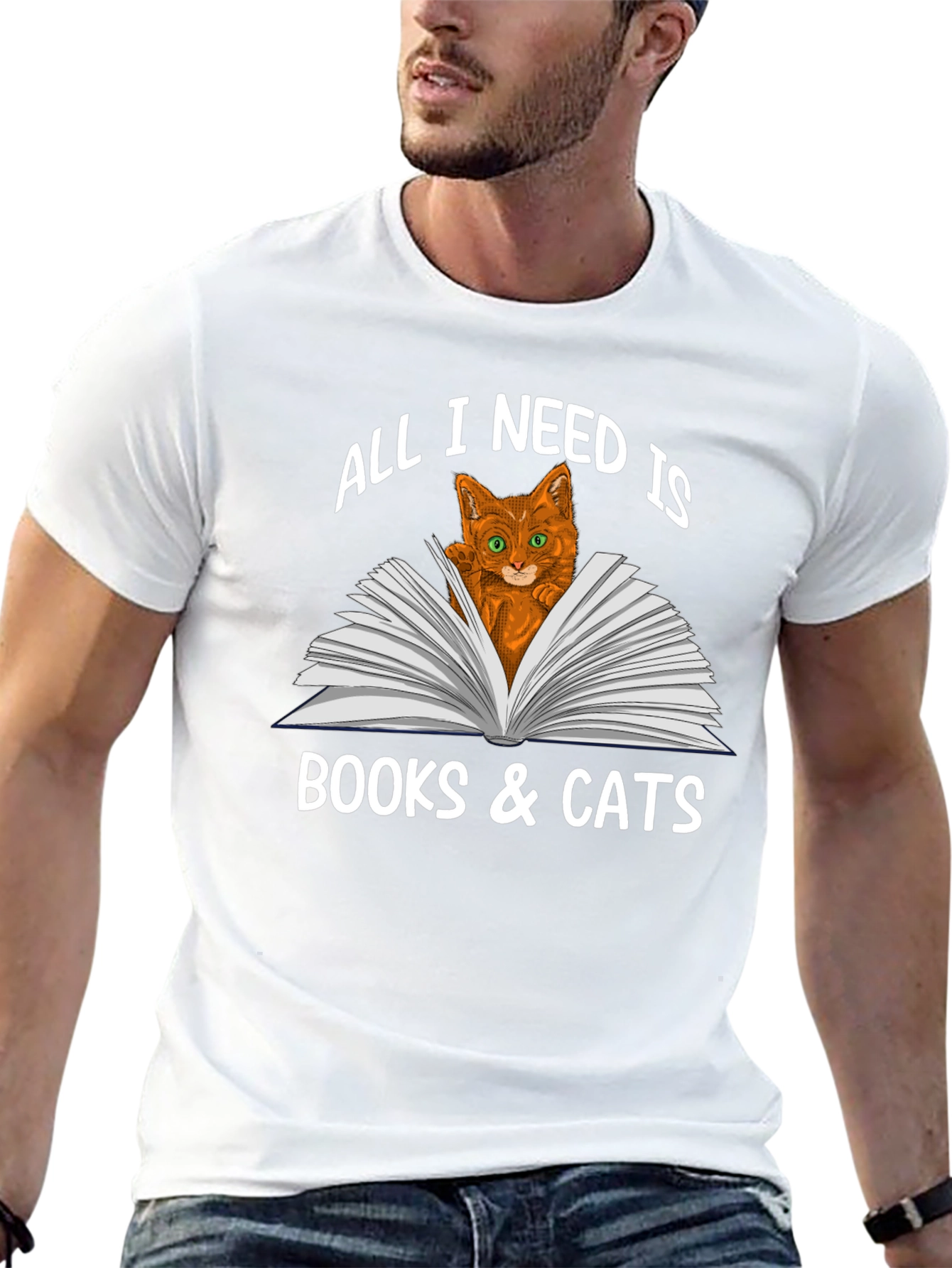 All I Need Is Books & Cats T-Shirt