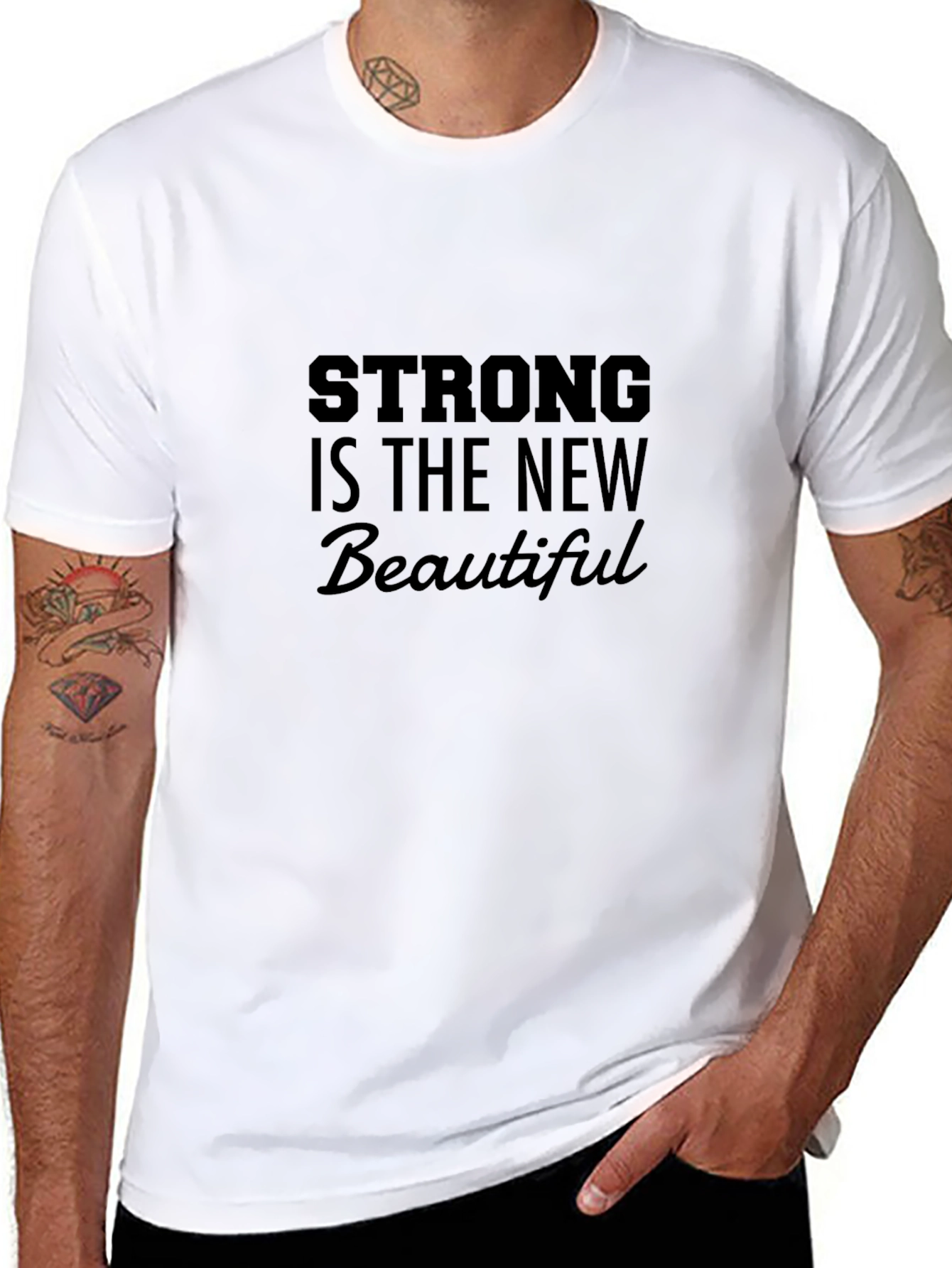 Strong is the New Beautiful - Black T-shirt