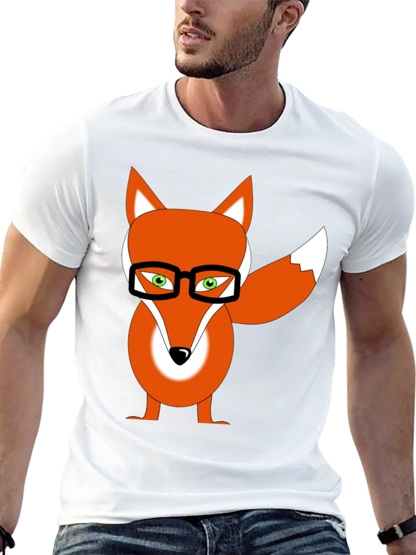 Geeky Fox Graphic Tee - Smart & Stylish
