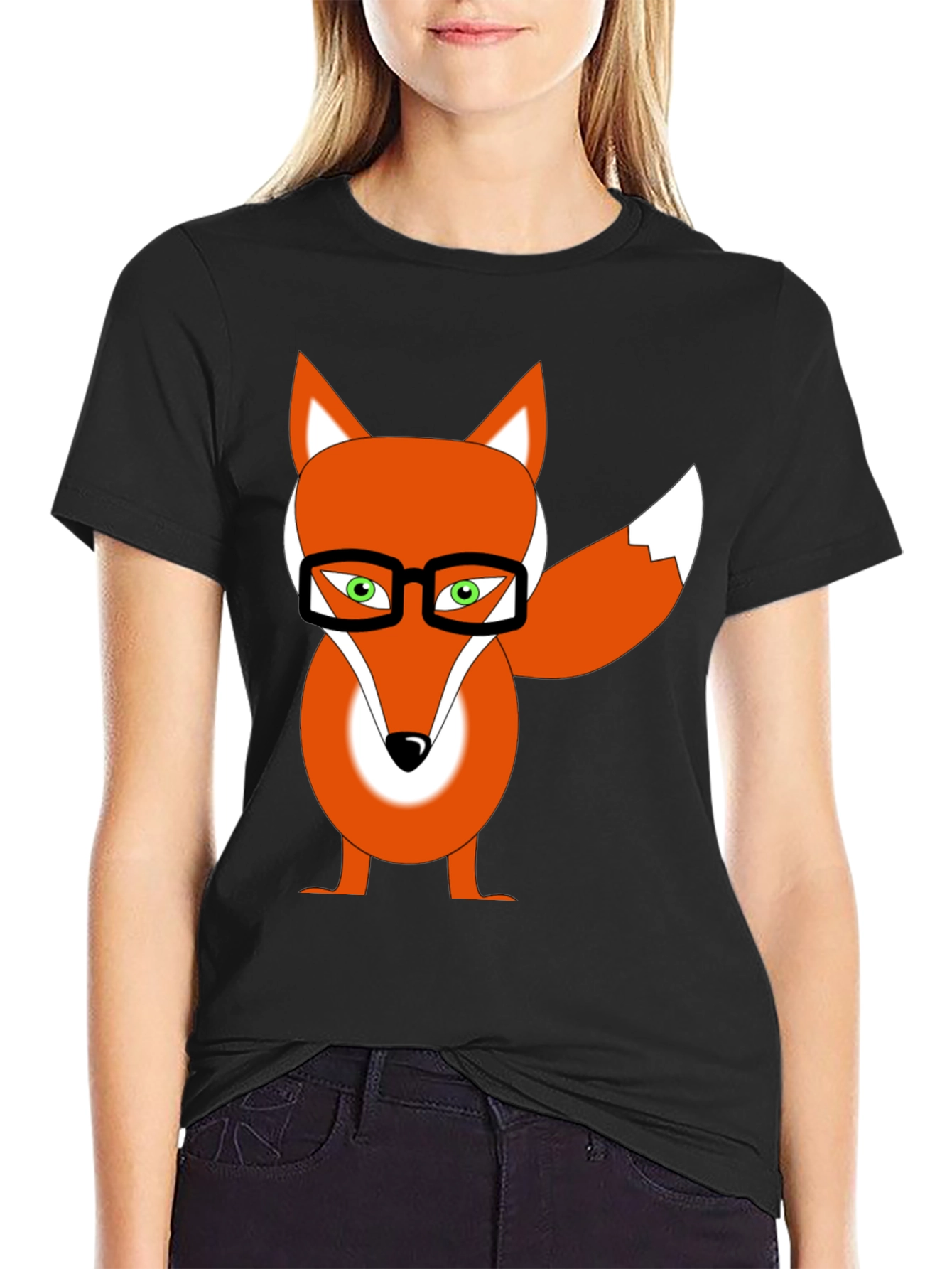 Geeky Fox Graphic Tee - Smart & Stylish
