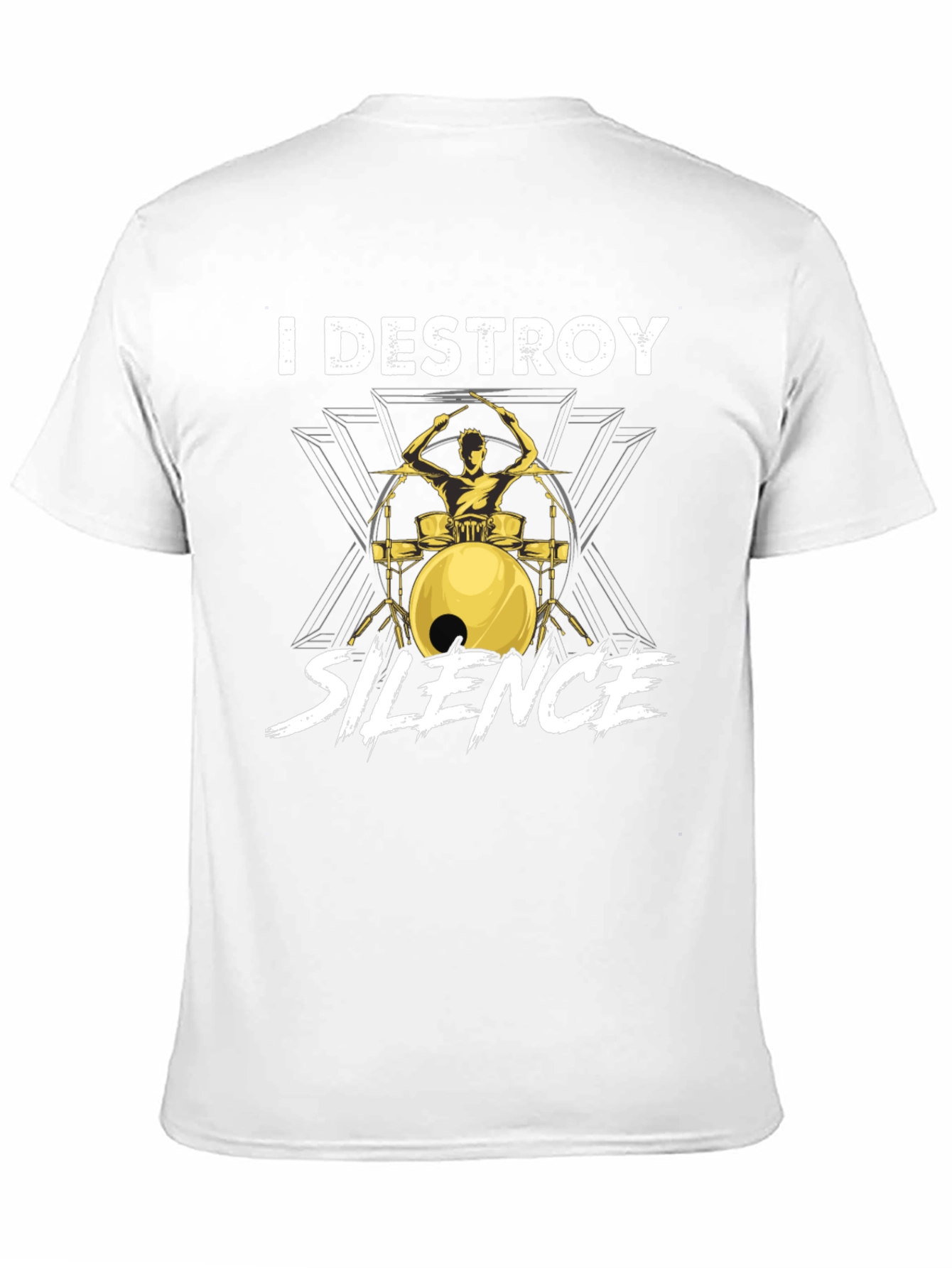 I Destroy Silence Drummer Graphic Tee