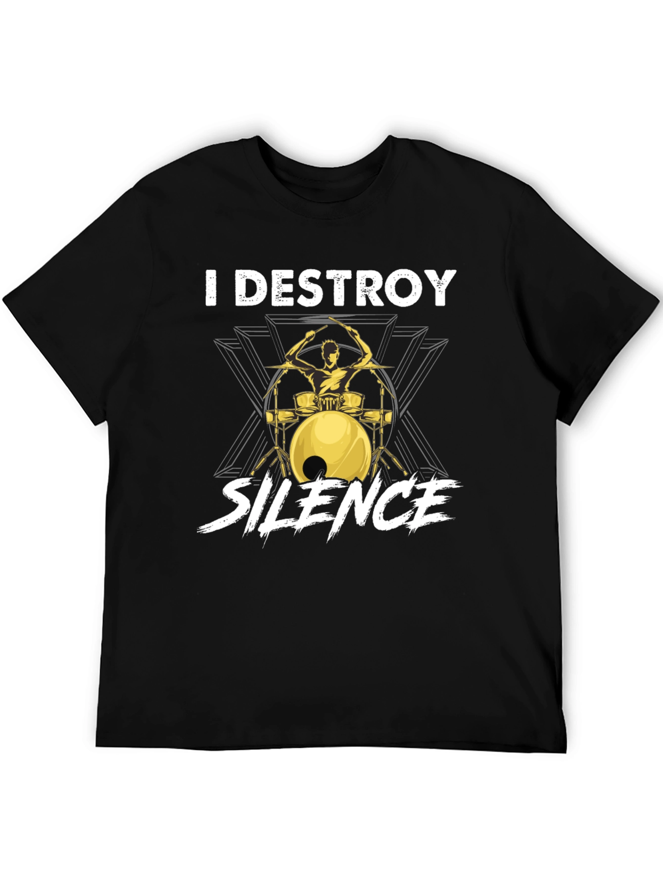I Destroy Silence Drummer Graphic Tee