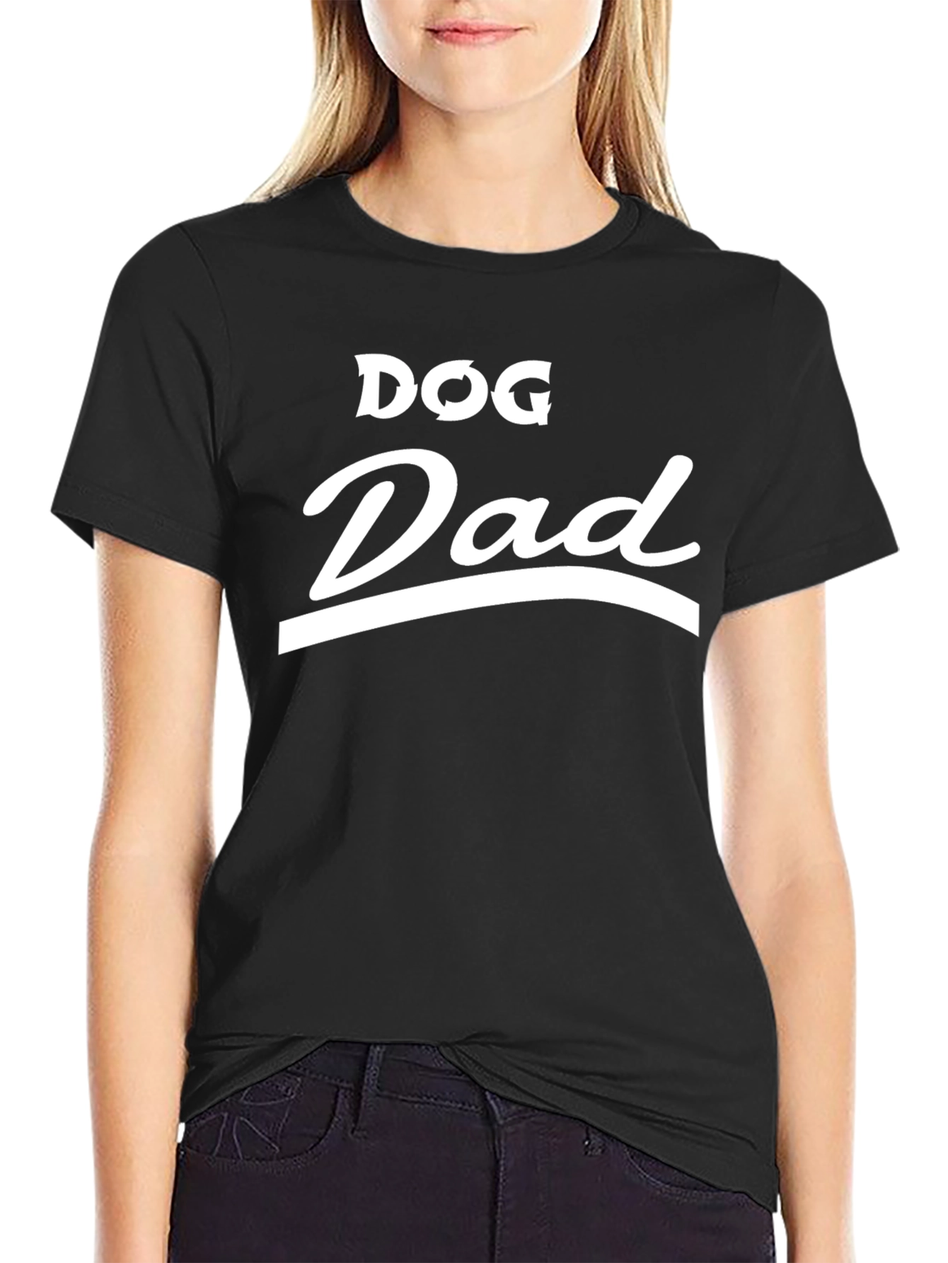 Dog Dad T-Shirt - Black Graphic Tee