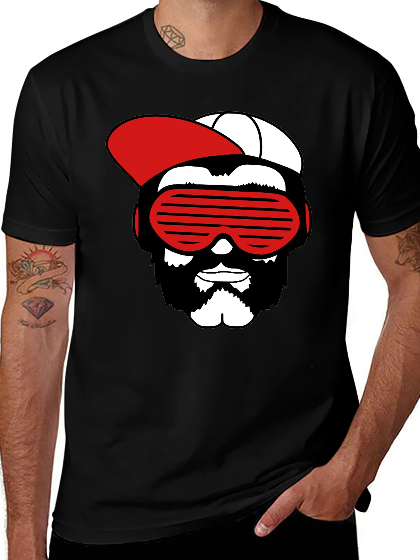 Retro Gamer Graphic Tee - Black Cotton