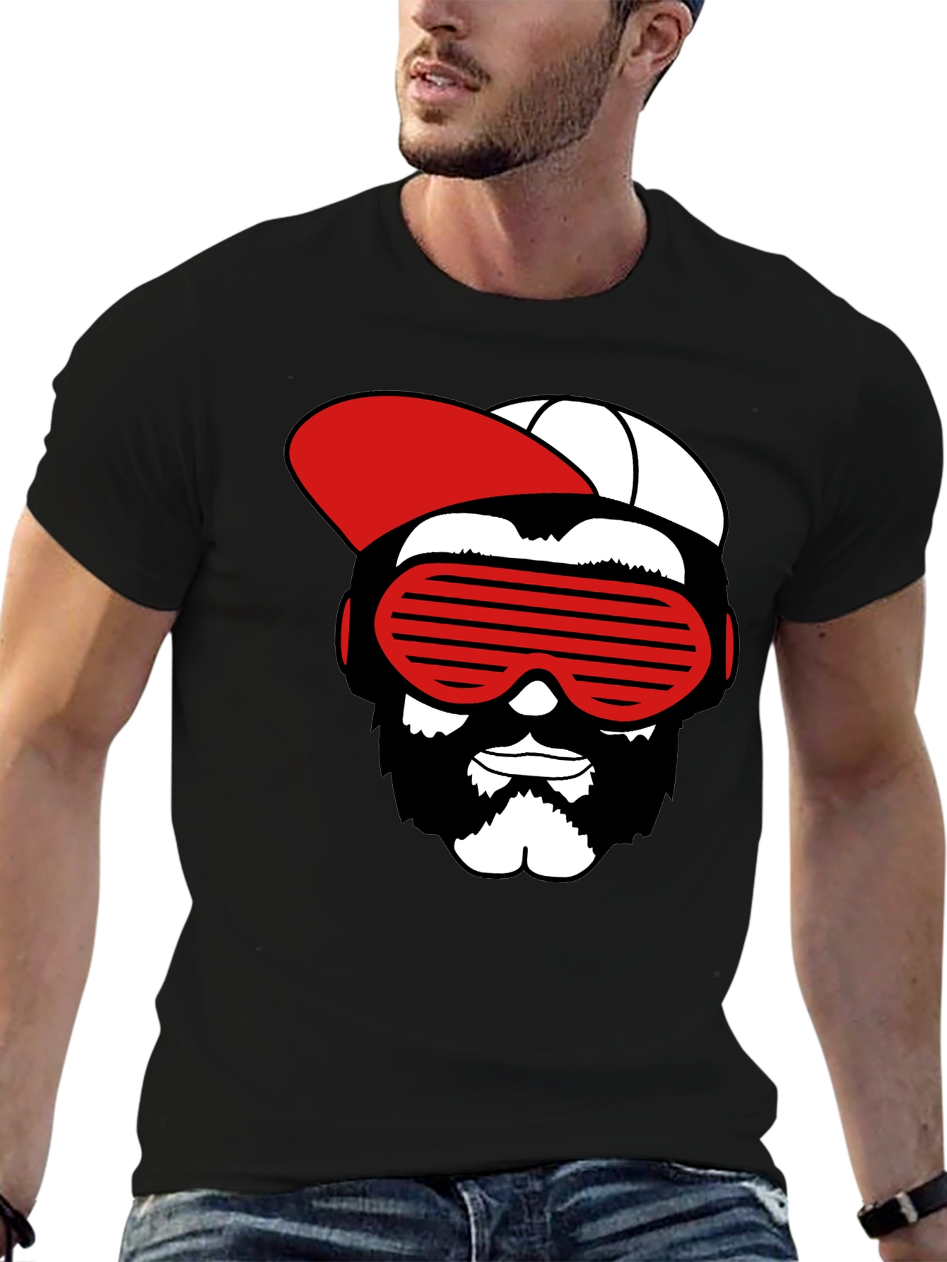 Retro Gamer Graphic Tee - Black Cotton