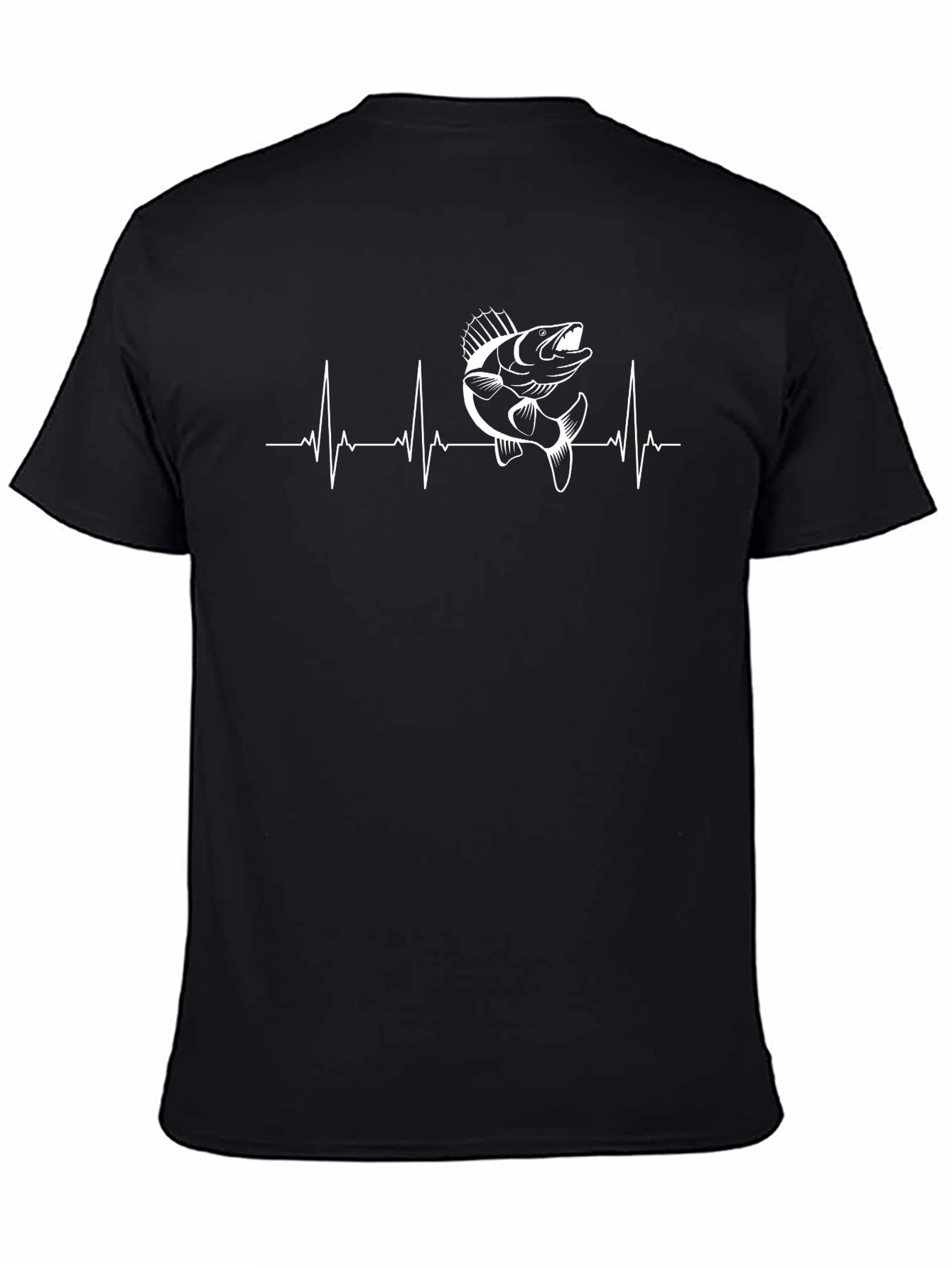 Fishing Heartbeat T-Shirt - Bass Lover Tee