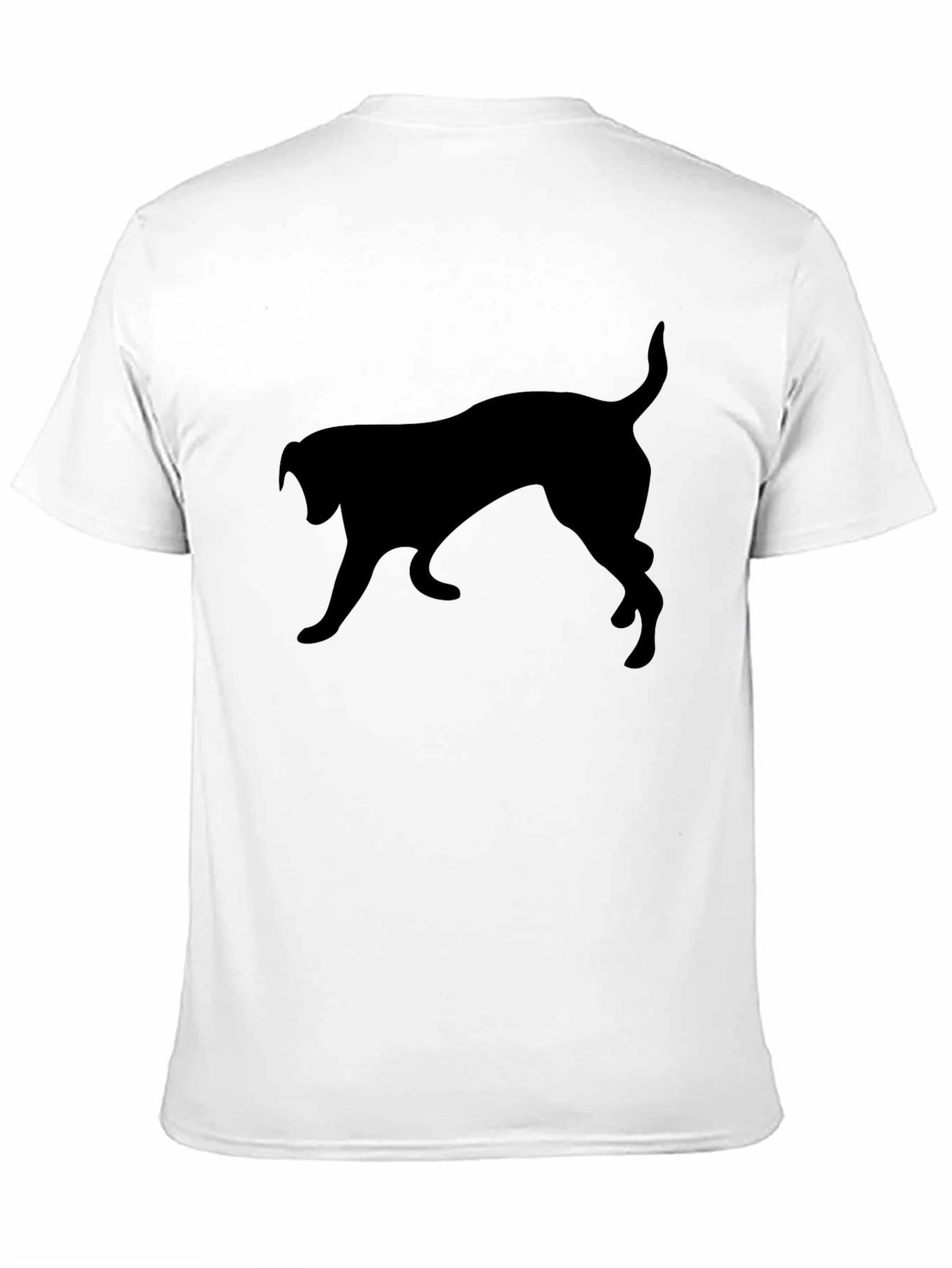 Black Dog Silhouette T-Shirt - Casual Comfort