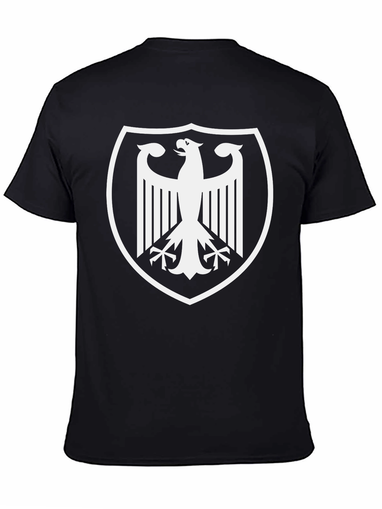 German Eagle Crest Black T-Shirt