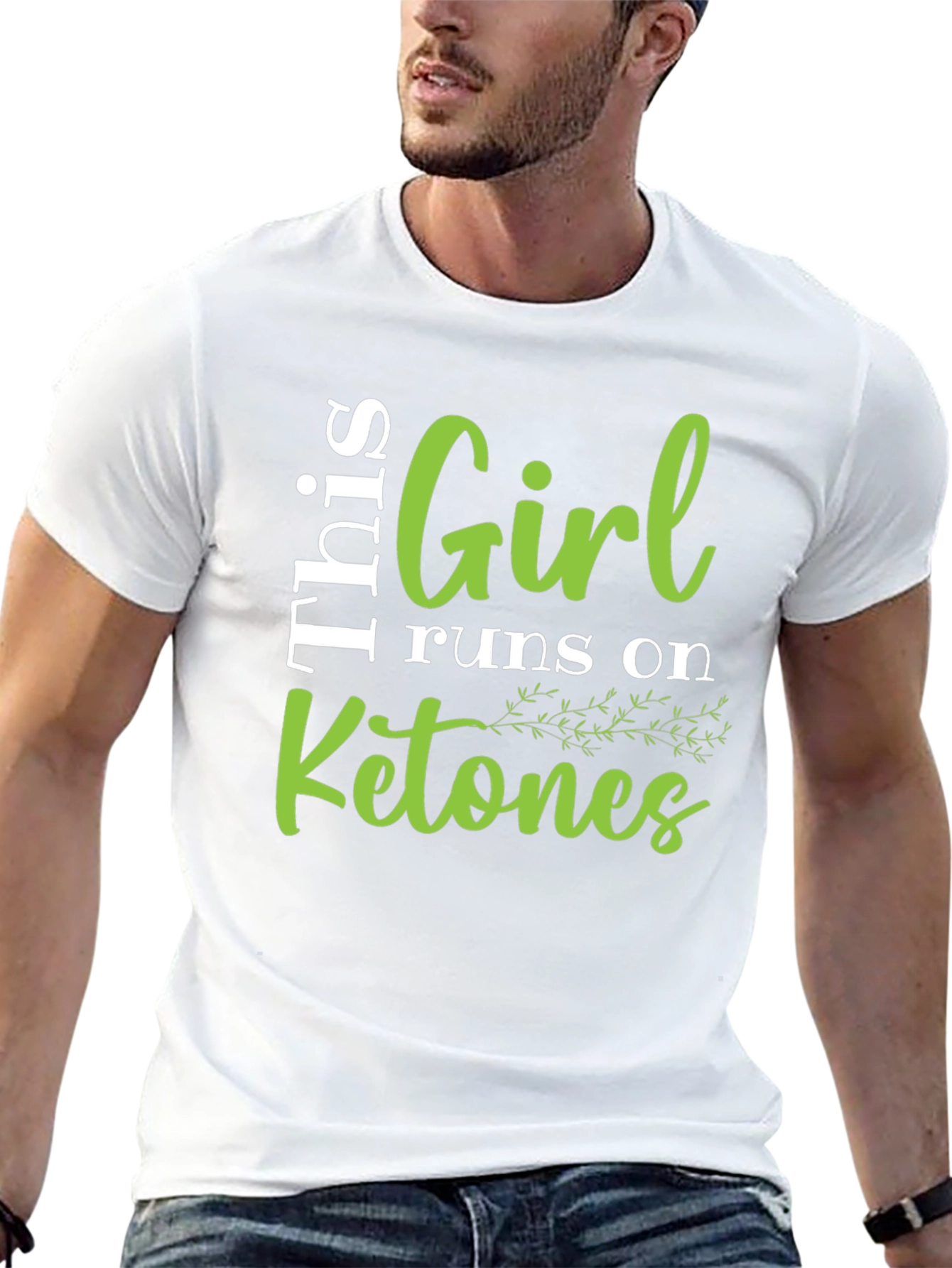 Girl Runs on Ketones Graphic Tee - Black