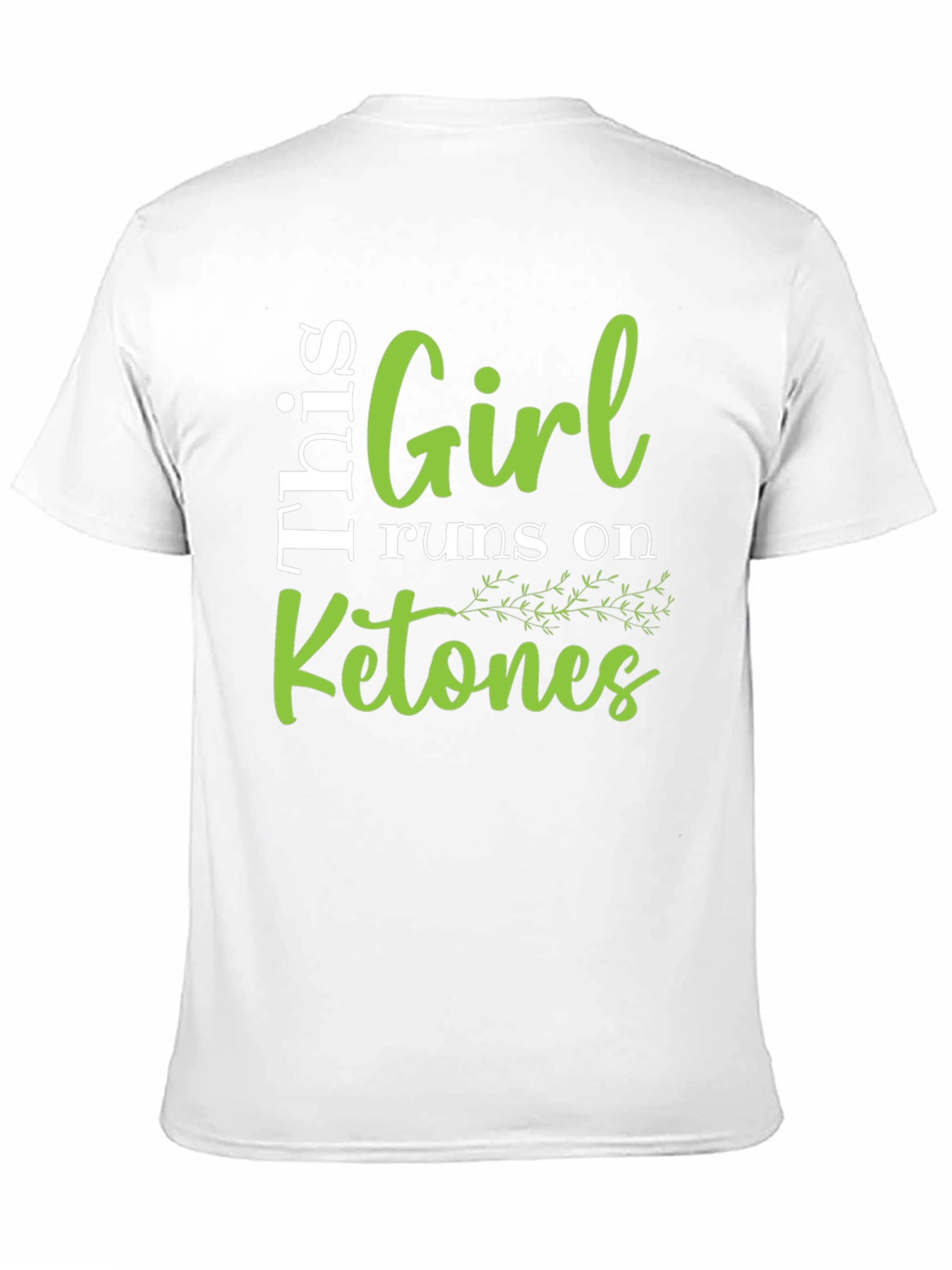 Girl Runs on Ketones Graphic Tee - Black