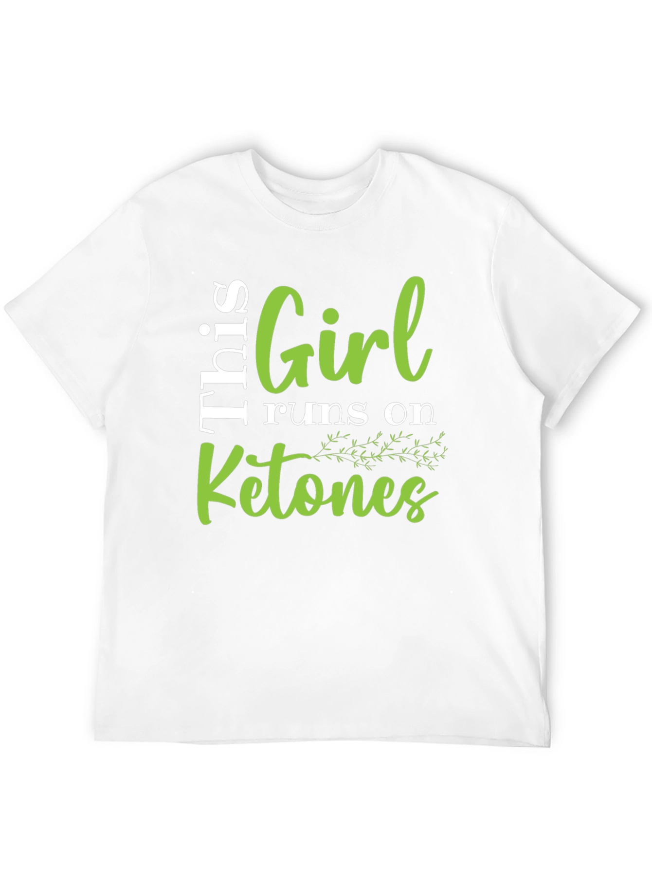 Girl Runs on Ketones Graphic Tee - Black