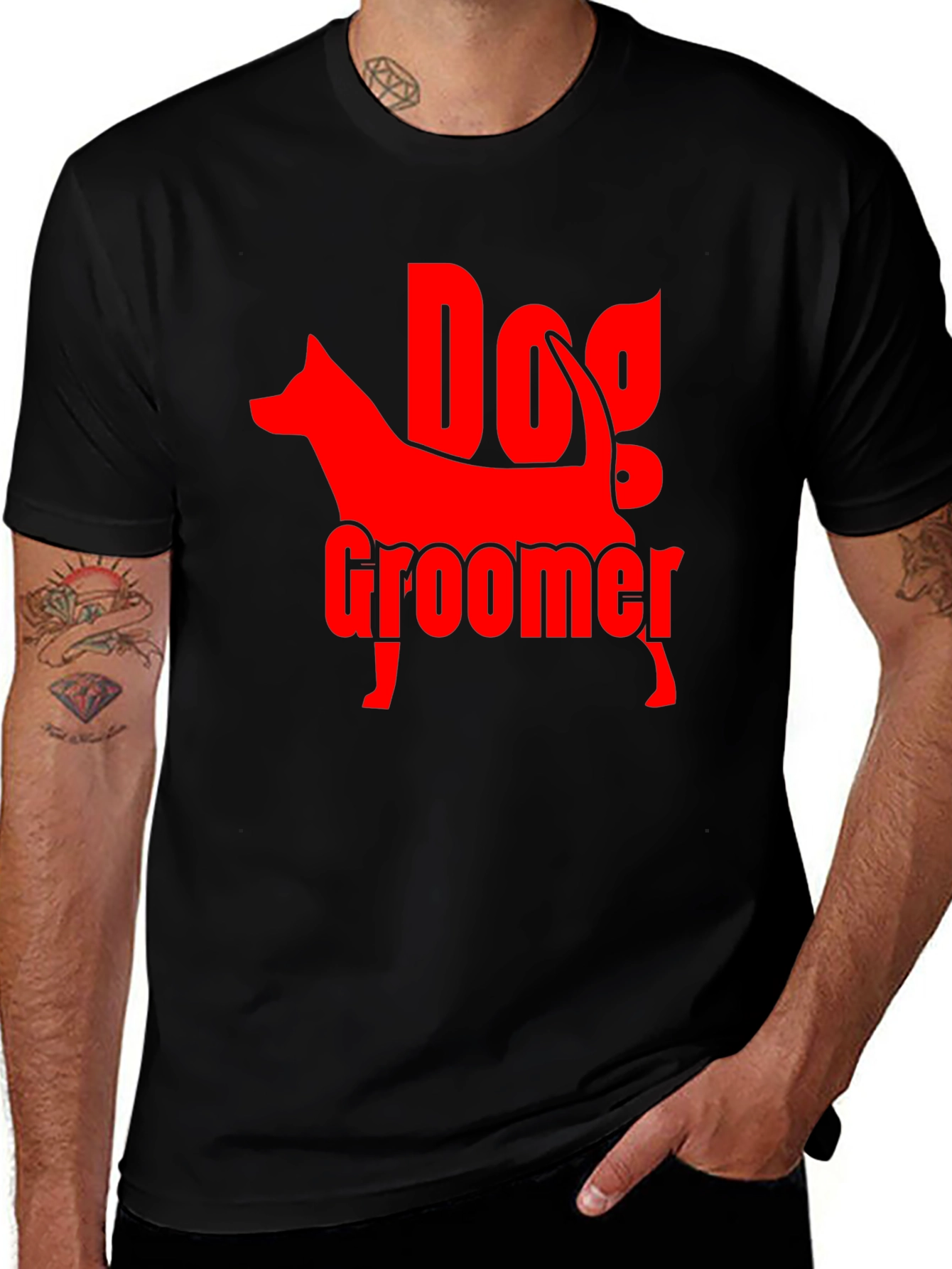 Dog Groomer Black T-Shirt