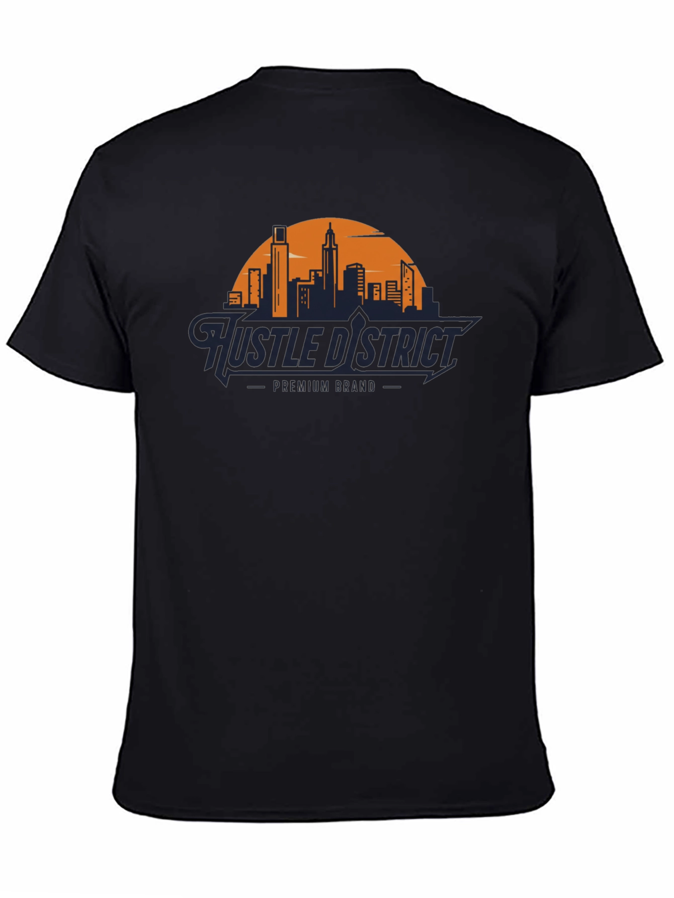 Hustle District Premium T-Shirt - Cityscape Design