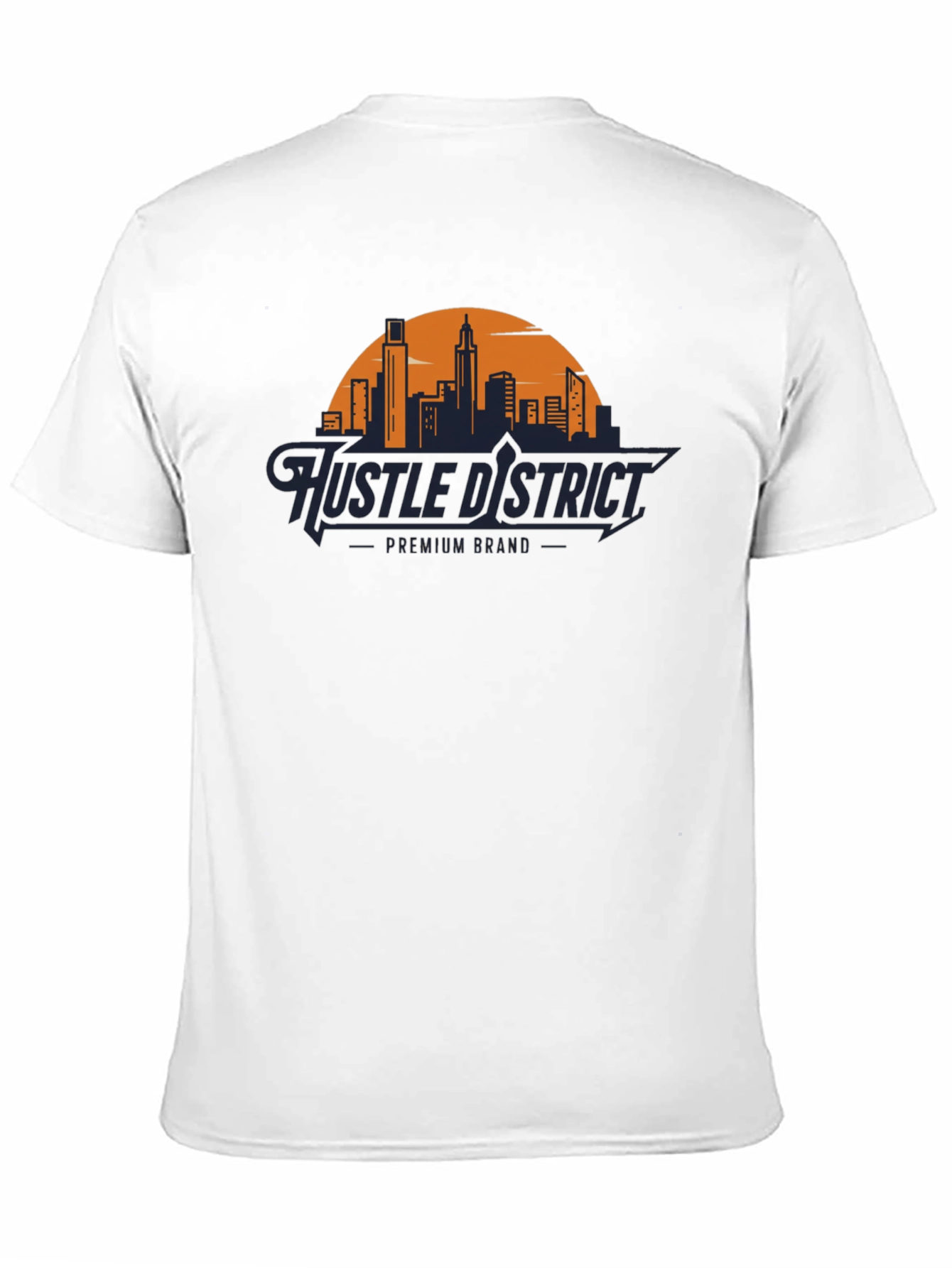 Hustle District Premium T-Shirt - Cityscape Design
