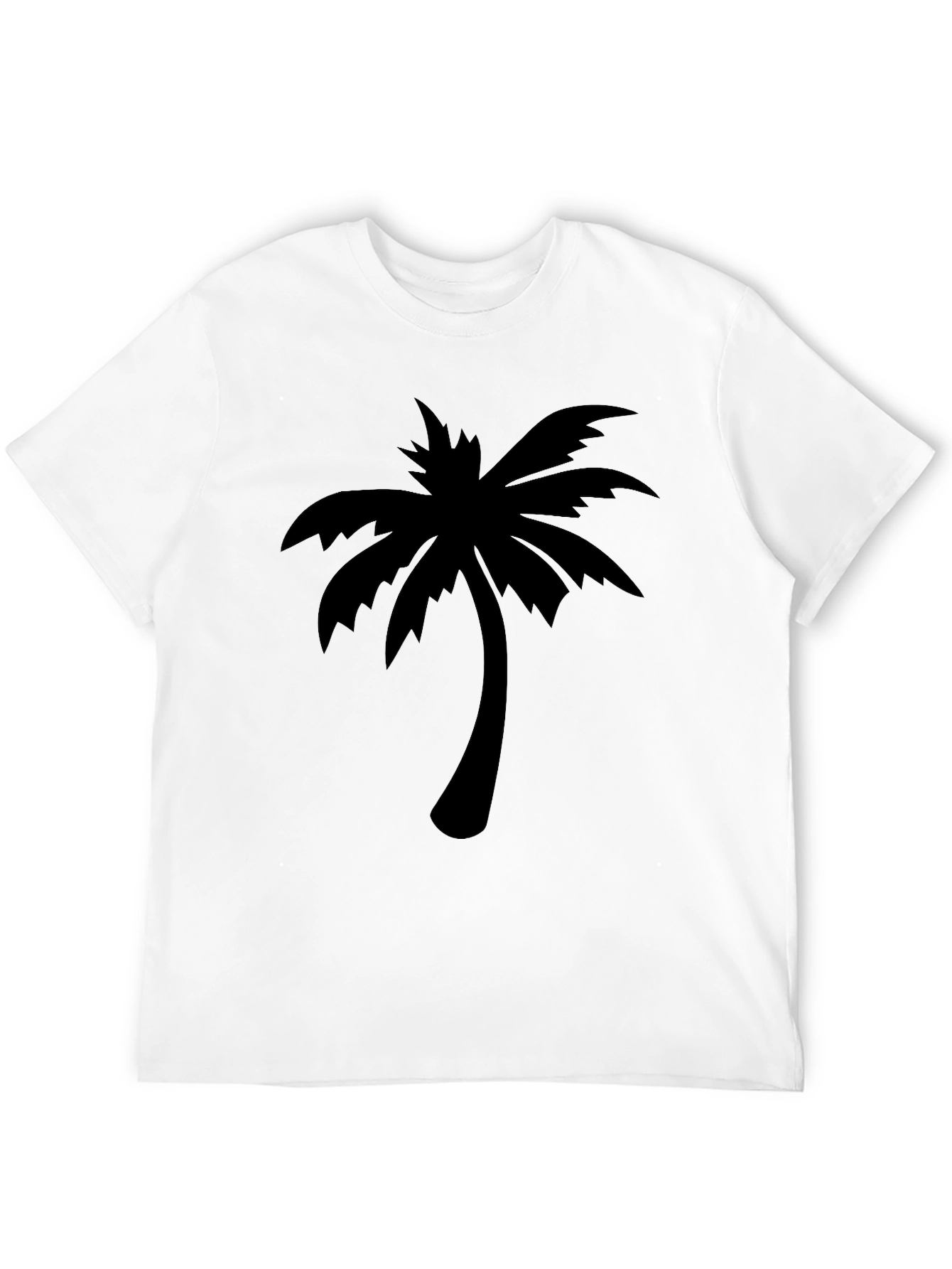 Mens Black Palm Tree Graphic Tee - Island Style