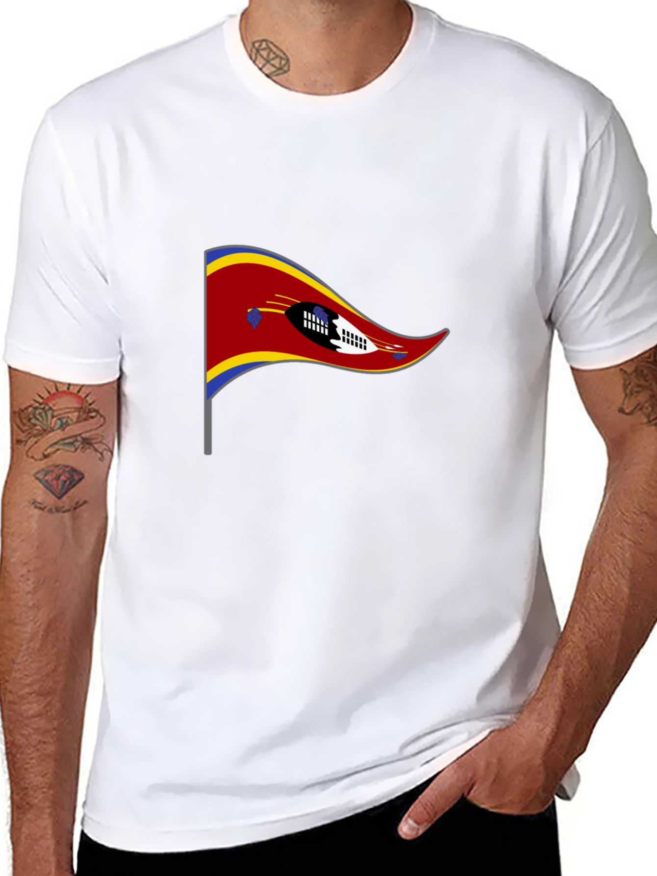Eswatini Flag Graphic Tee
