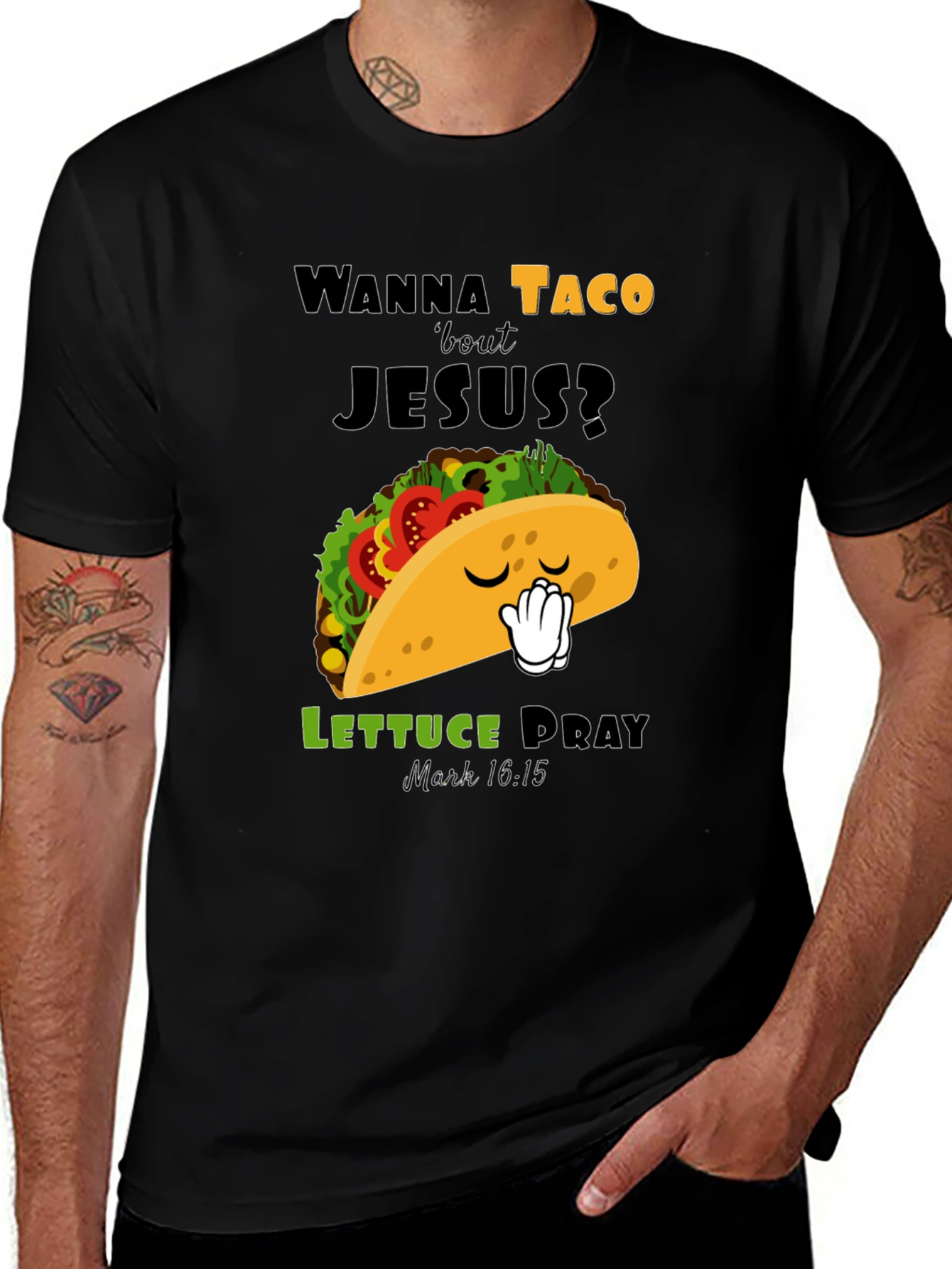 Wanna Taco Bout Jesus? T-Shirt - Christian Humor