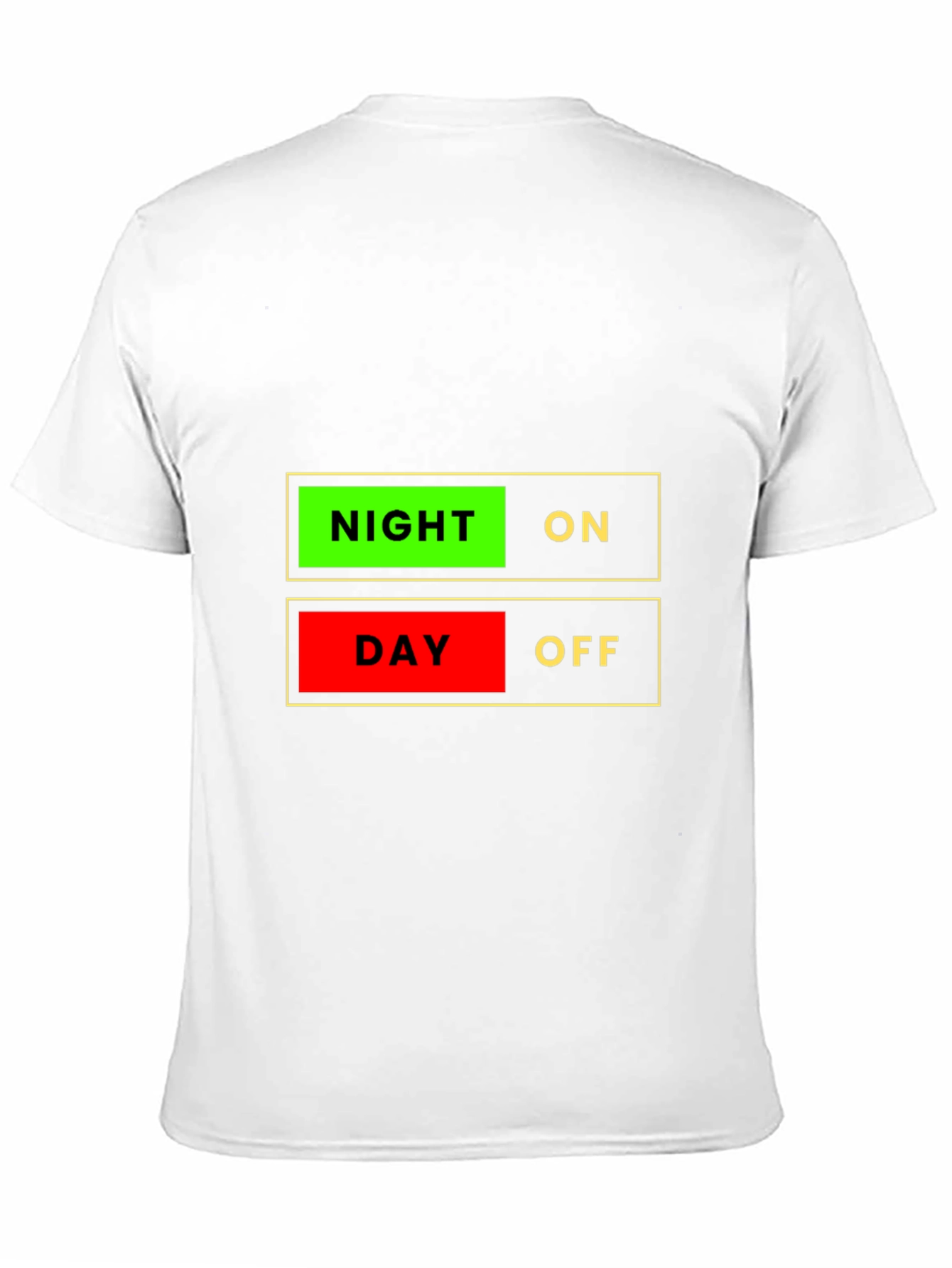 Night On Day Off Graphic T-Shirt - Novelty Design