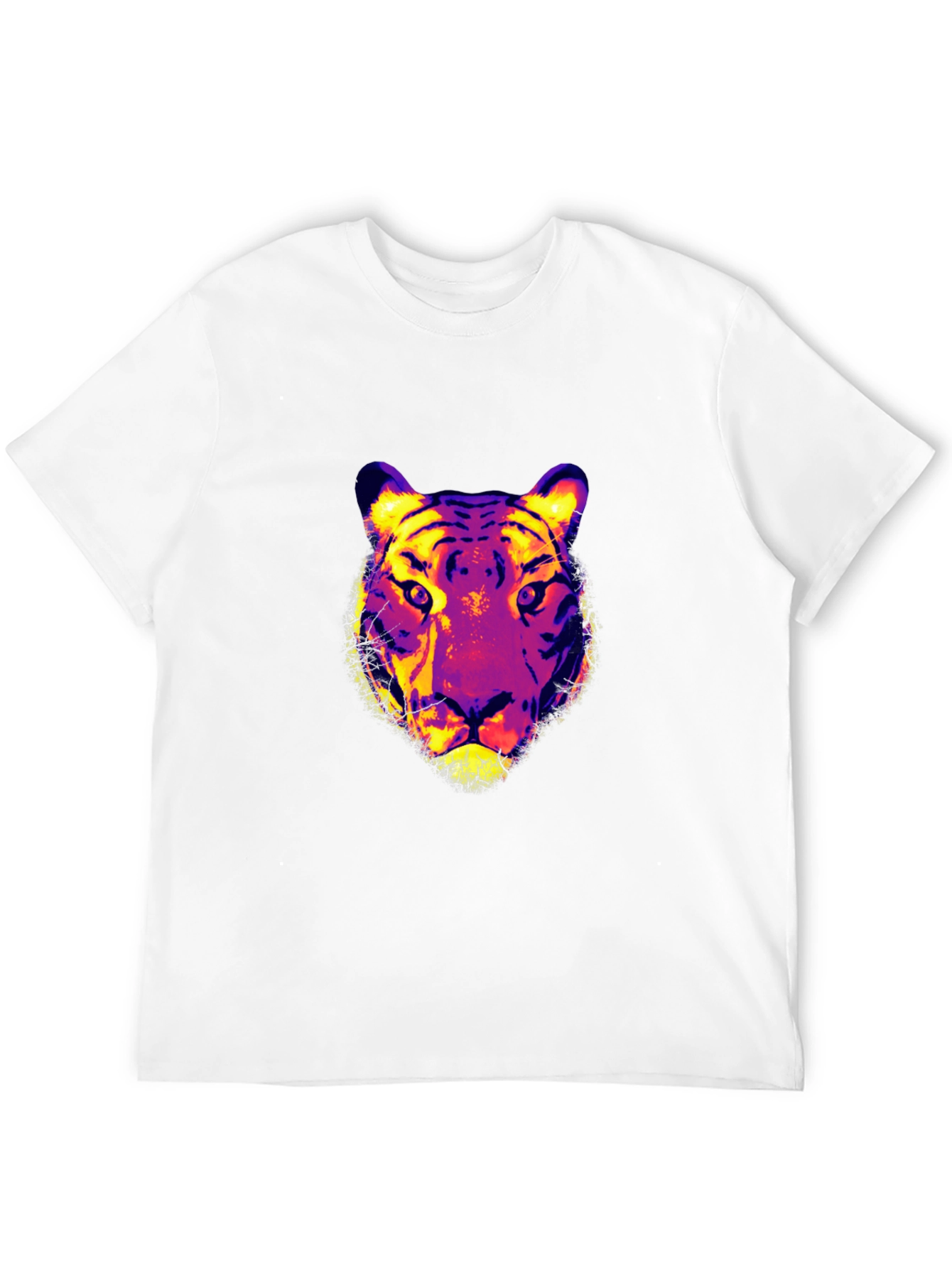 Vivid Tiger Graphic Print T-Shirt