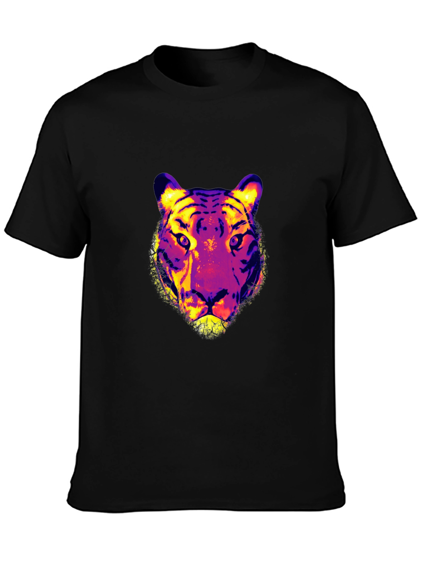 Vivid Tiger Graphic Print T-Shirt