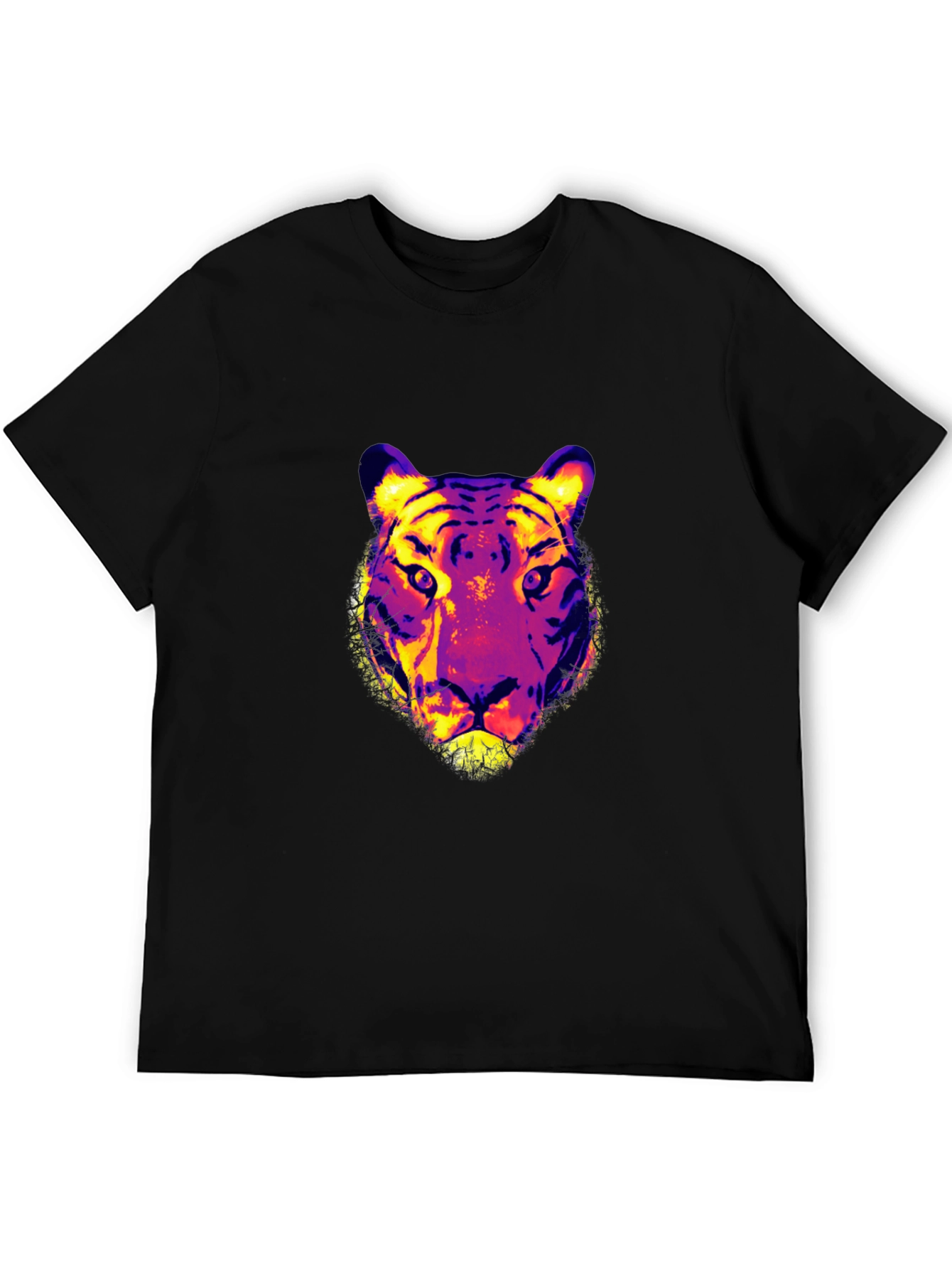 Vivid Tiger Graphic Print T-Shirt