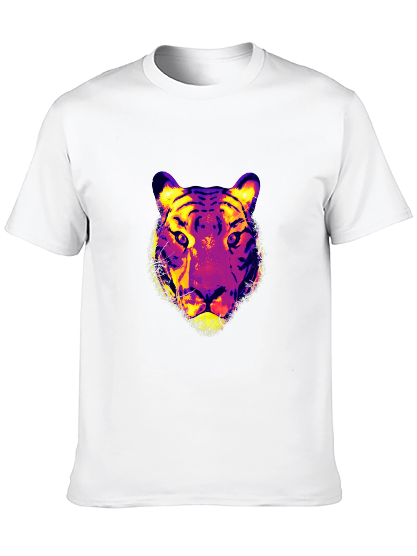 Vivid Tiger Graphic Print T-Shirt