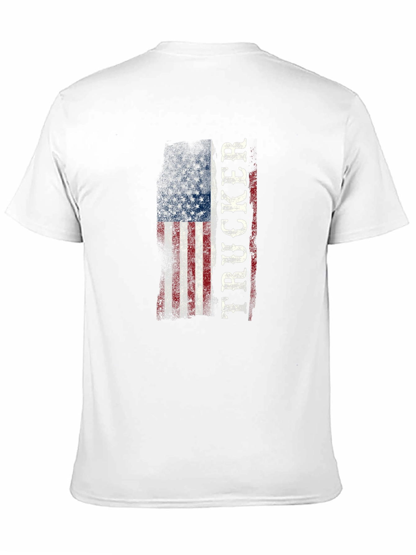 Trucker USA Flag Graphic T-Shirt