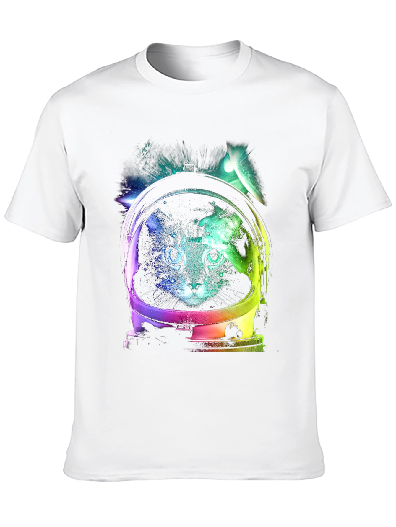 Cosmic Cat Astronaut Graphic Tee