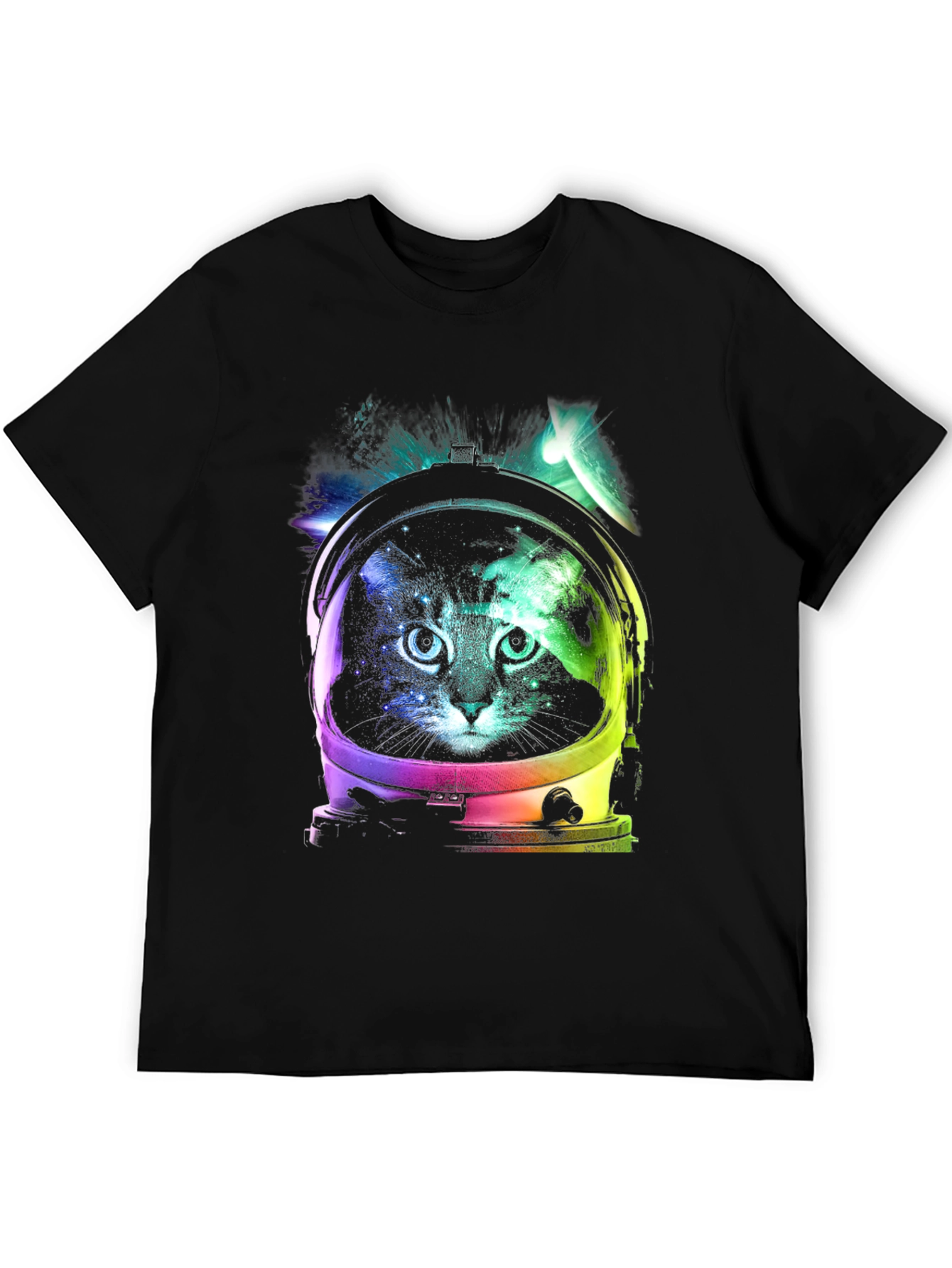 Cosmic Cat Astronaut Graphic Tee
