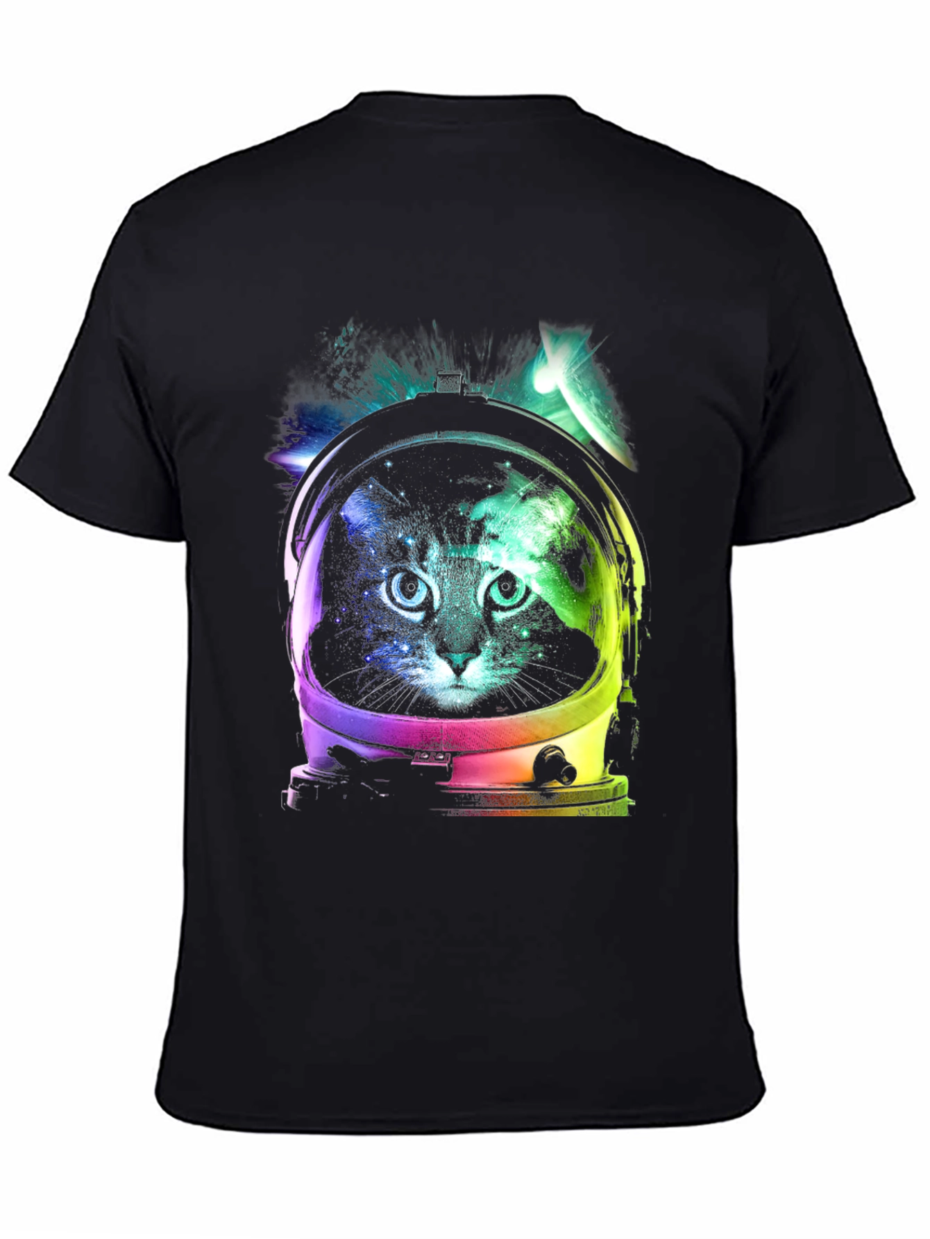 Cosmic Cat Astronaut Graphic Tee