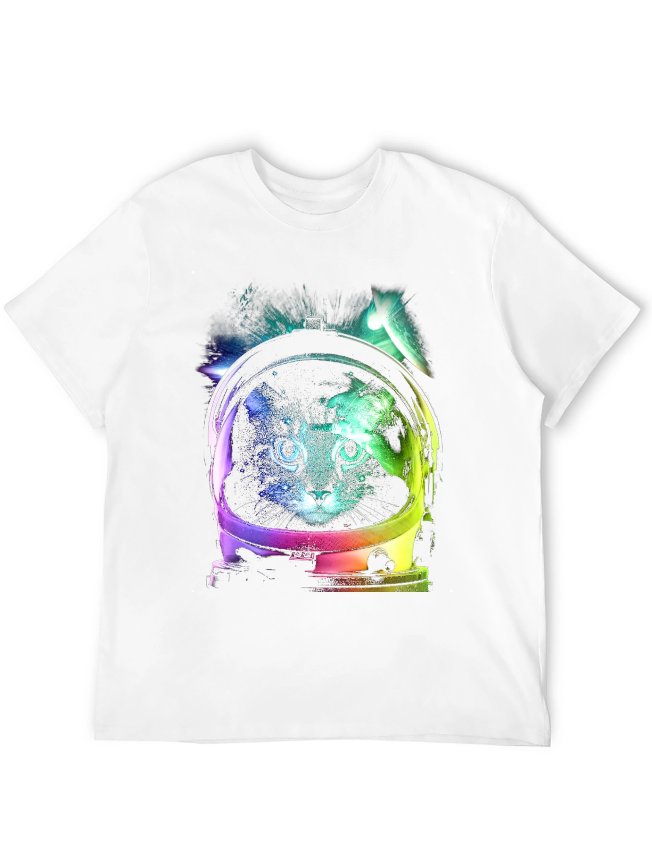Cosmic Cat Astronaut Graphic Tee