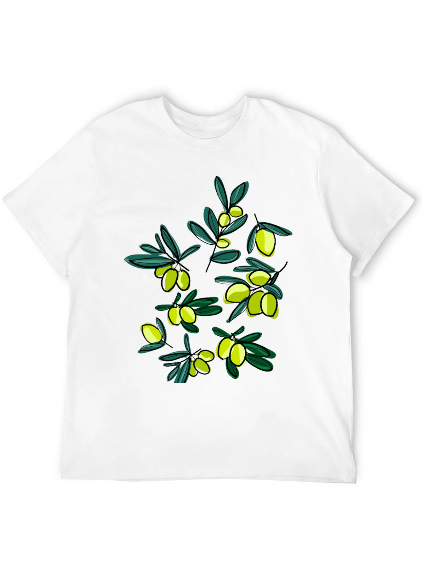 Olive Branch Graphic T-Shirt - Stylish Unisex Tee