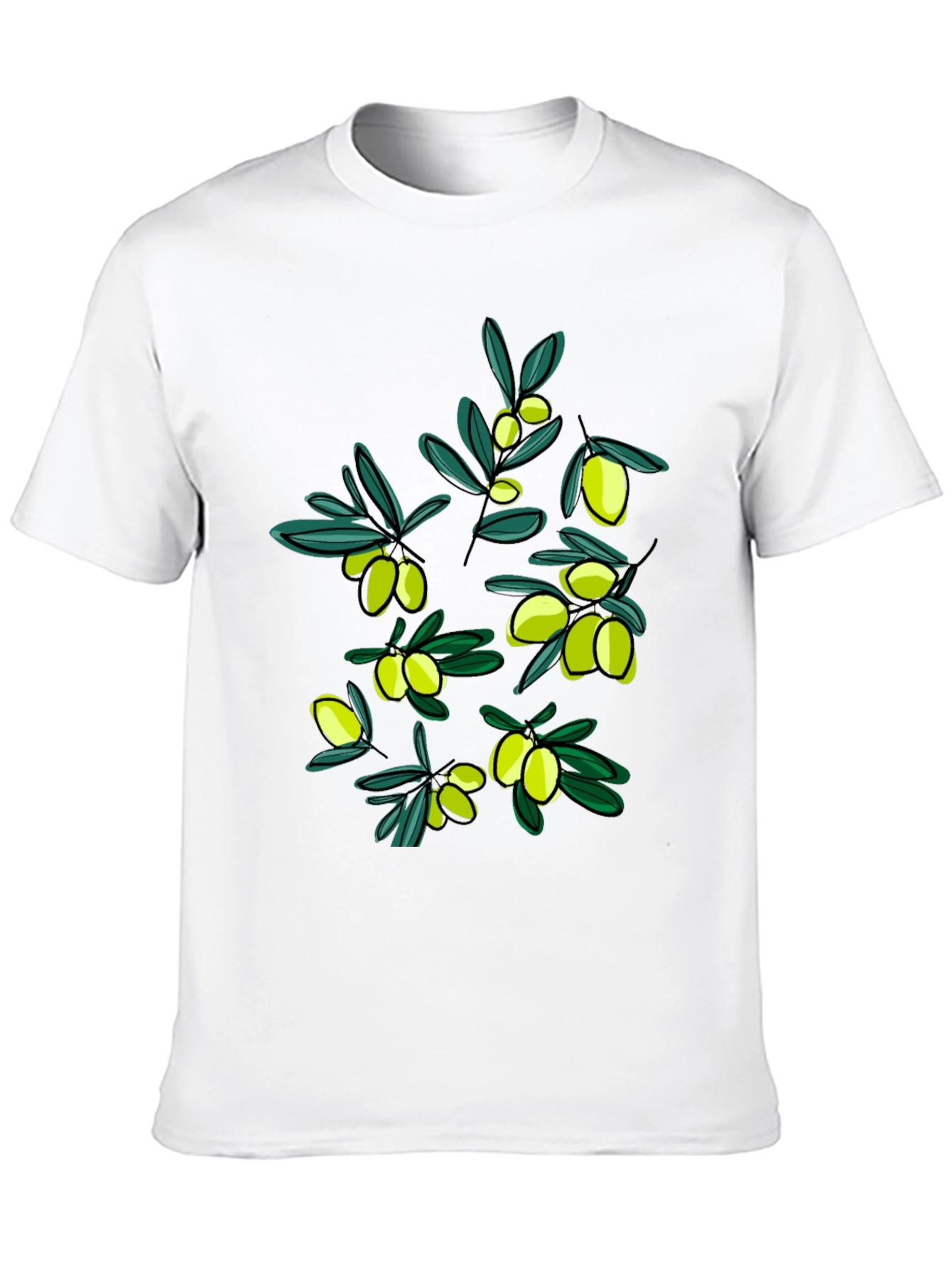 Olive Branch Graphic T-Shirt - Stylish Unisex Tee