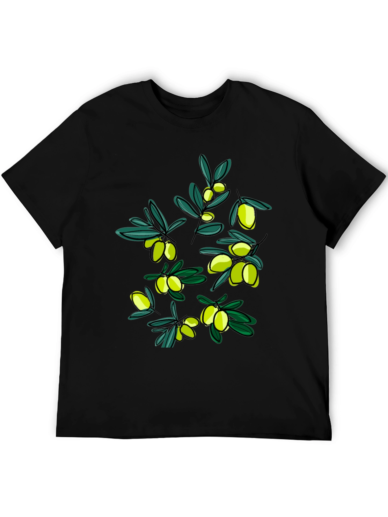 Olive Branch Graphic T-Shirt - Stylish Unisex Tee