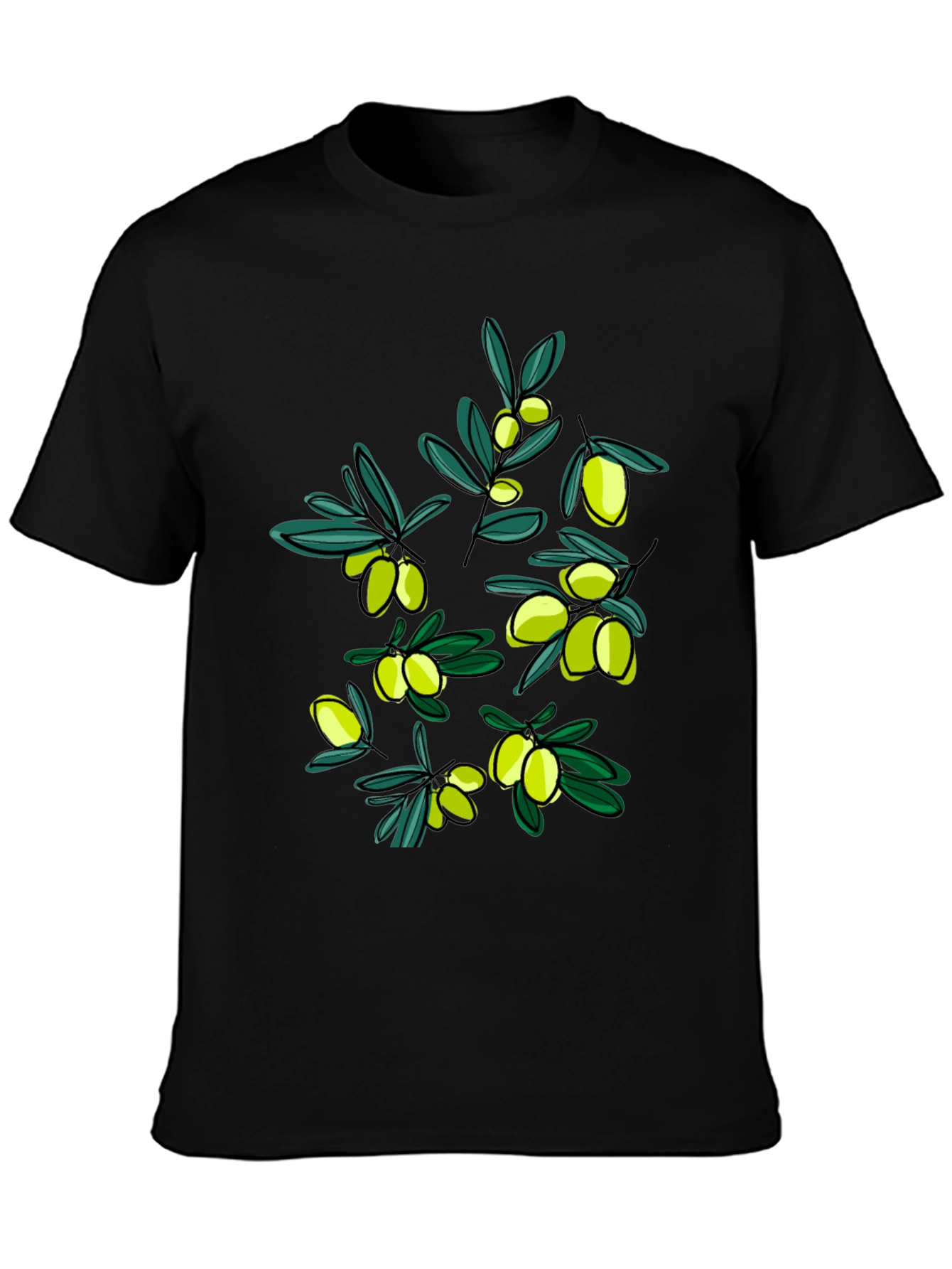 Olive Branch Graphic T-Shirt - Stylish Unisex Tee