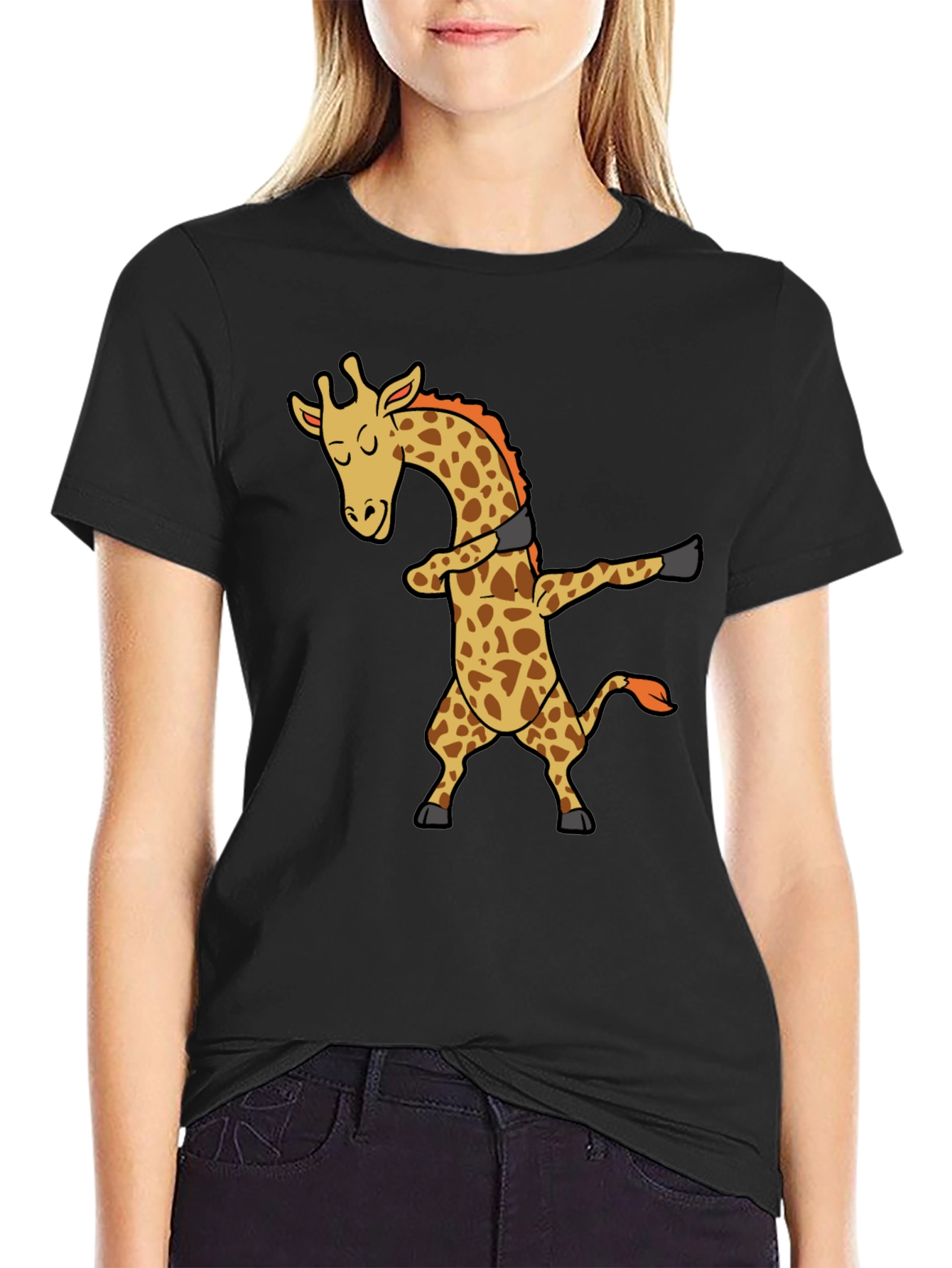 Dabbing Giraffe T-Shirt: Funny Graphic Tee