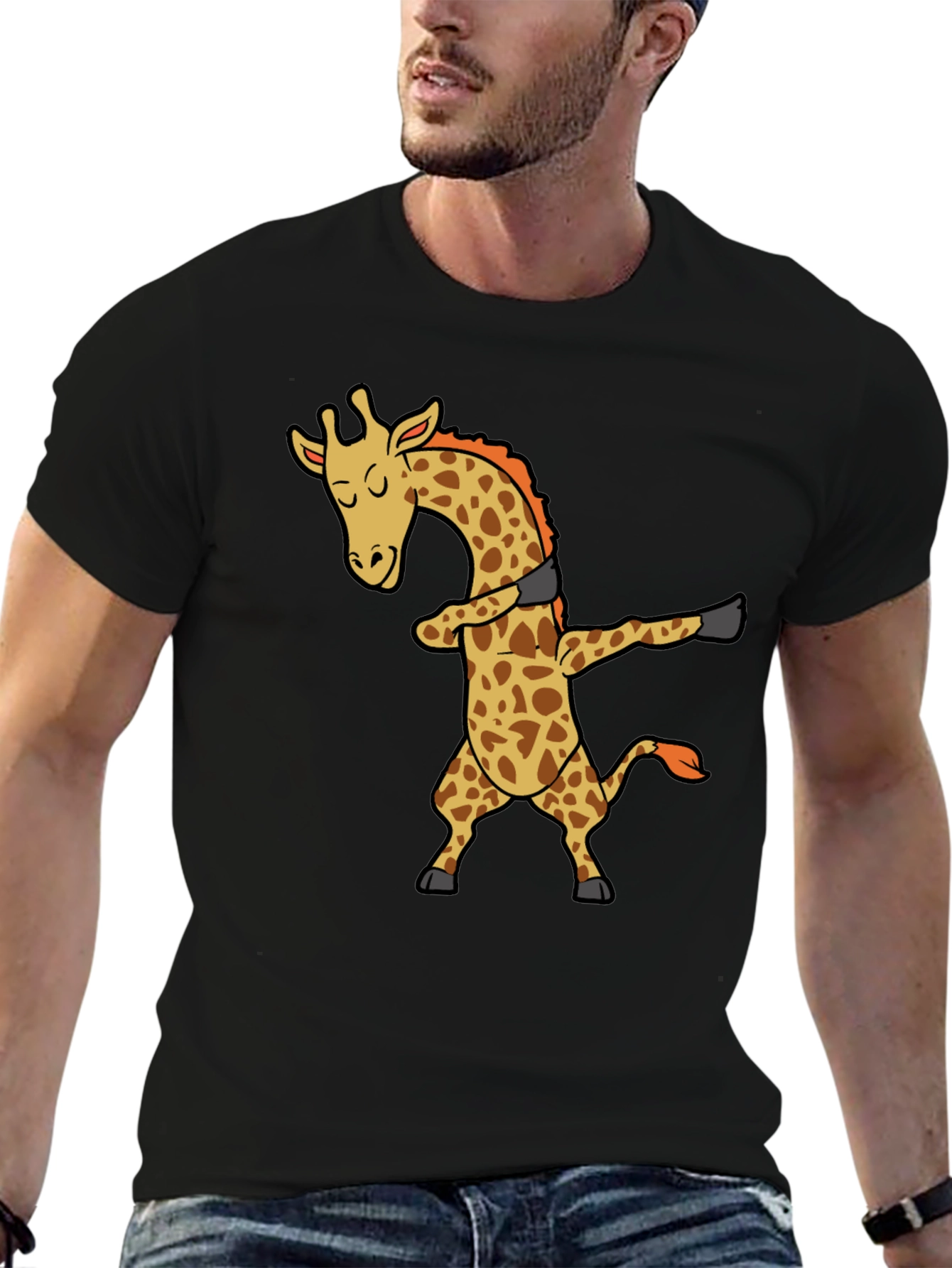 Dabbing Giraffe T-Shirt: Funny Graphic Tee