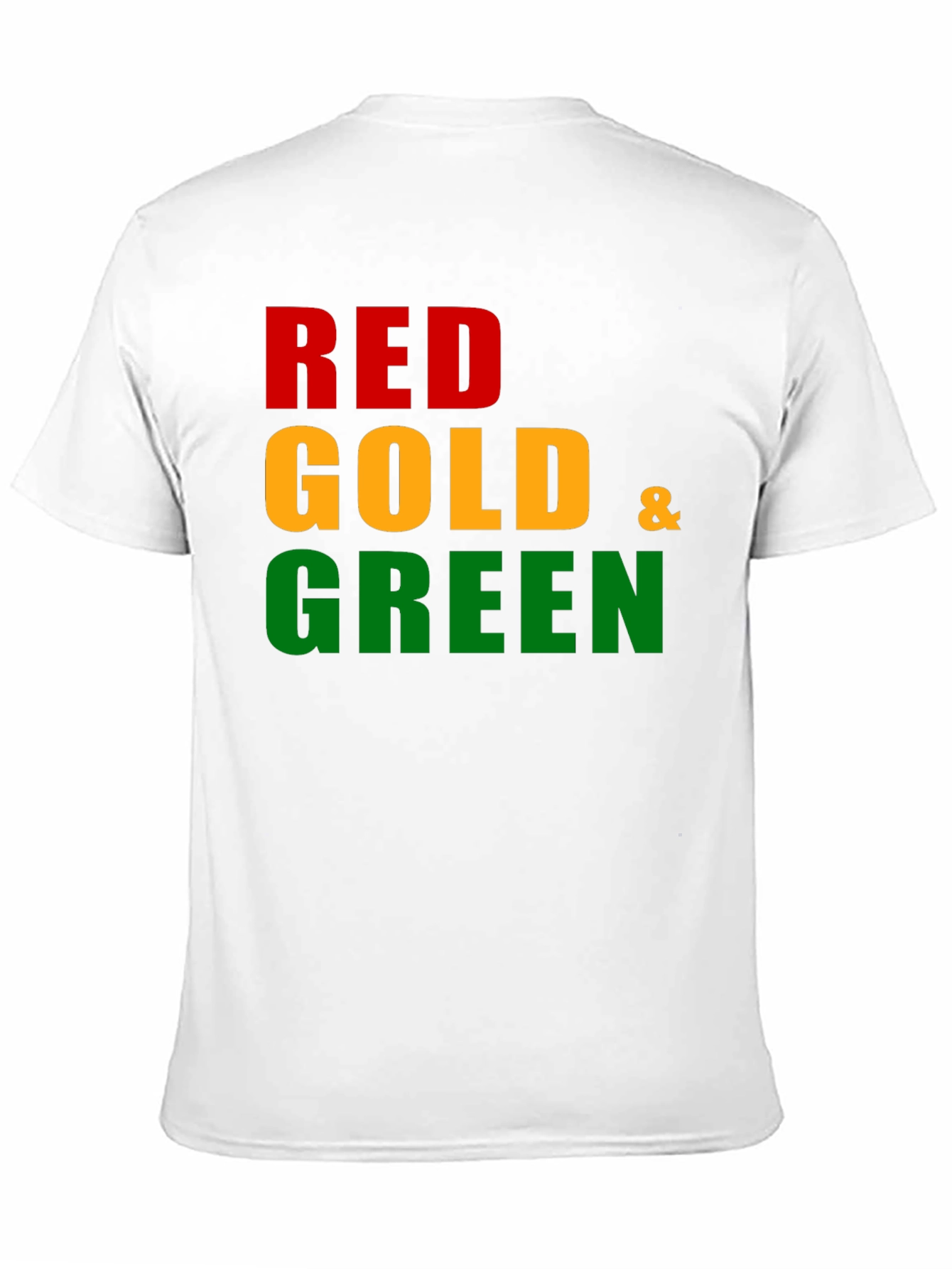 Red Gold & Green Graphic Tee - Black