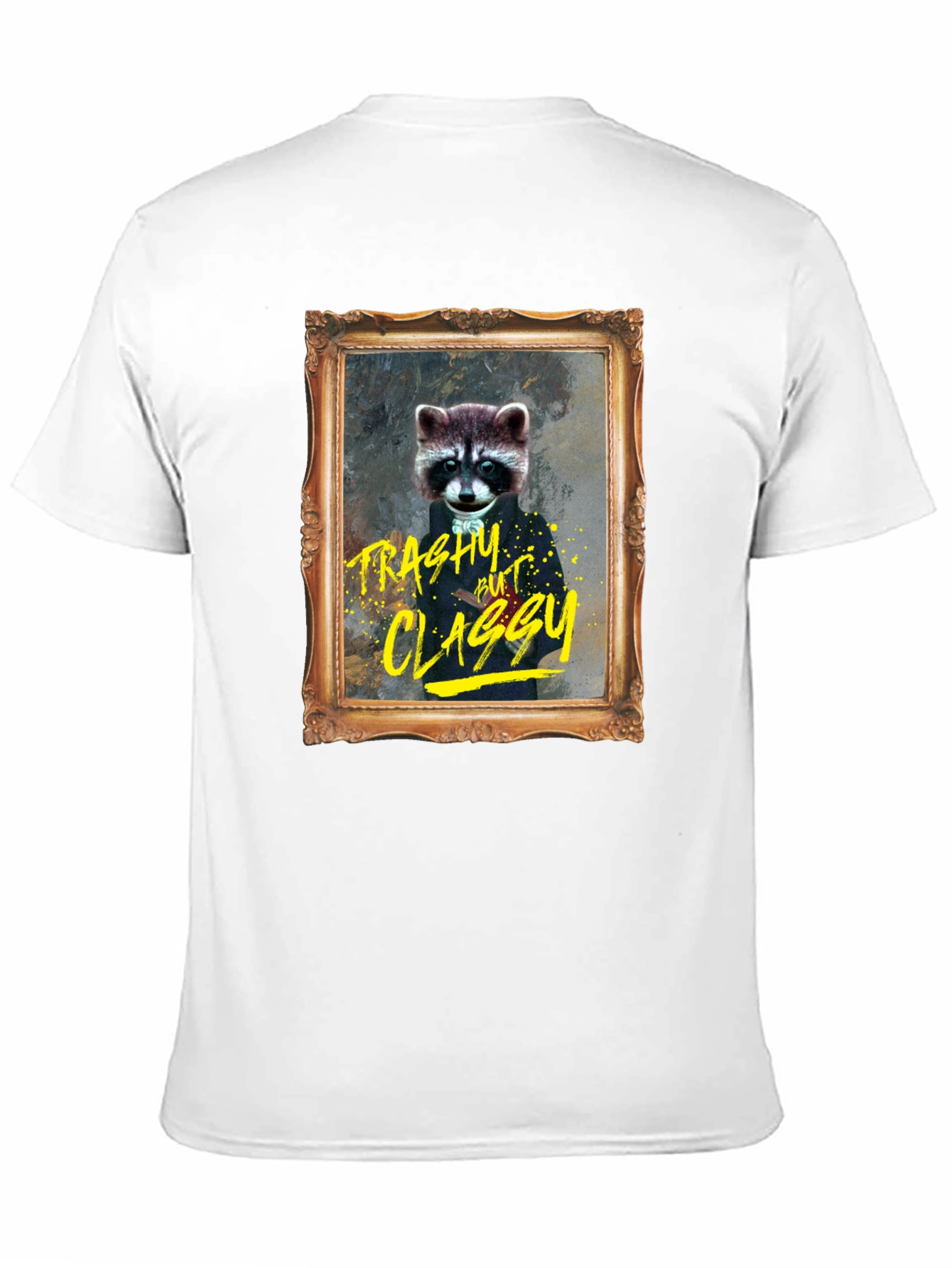 Trashy But Classy Raccoon T-Shirt - Funny Novelty Tee