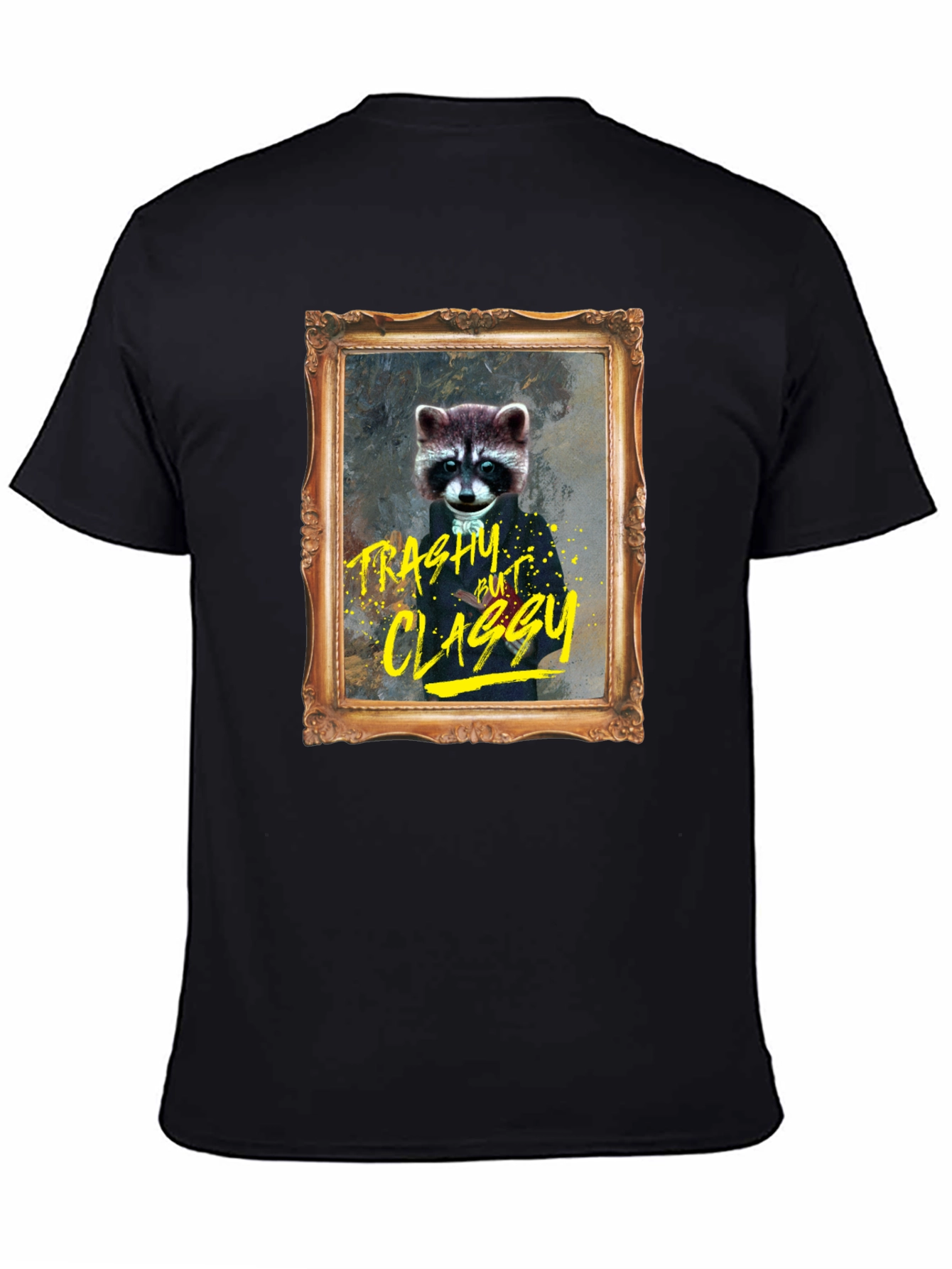 Trashy But Classy Raccoon T-Shirt - Funny Novelty Tee