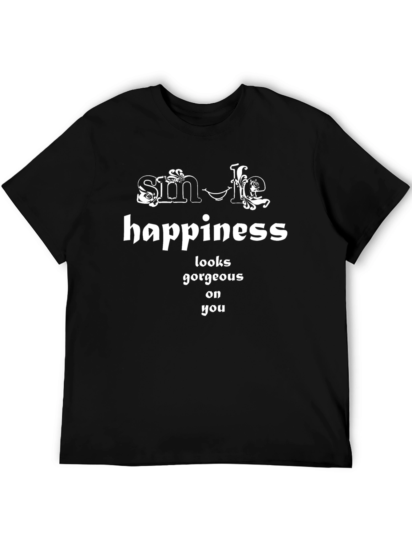 Smile Happiness Graphic T-Shirt - Soft & Stylish