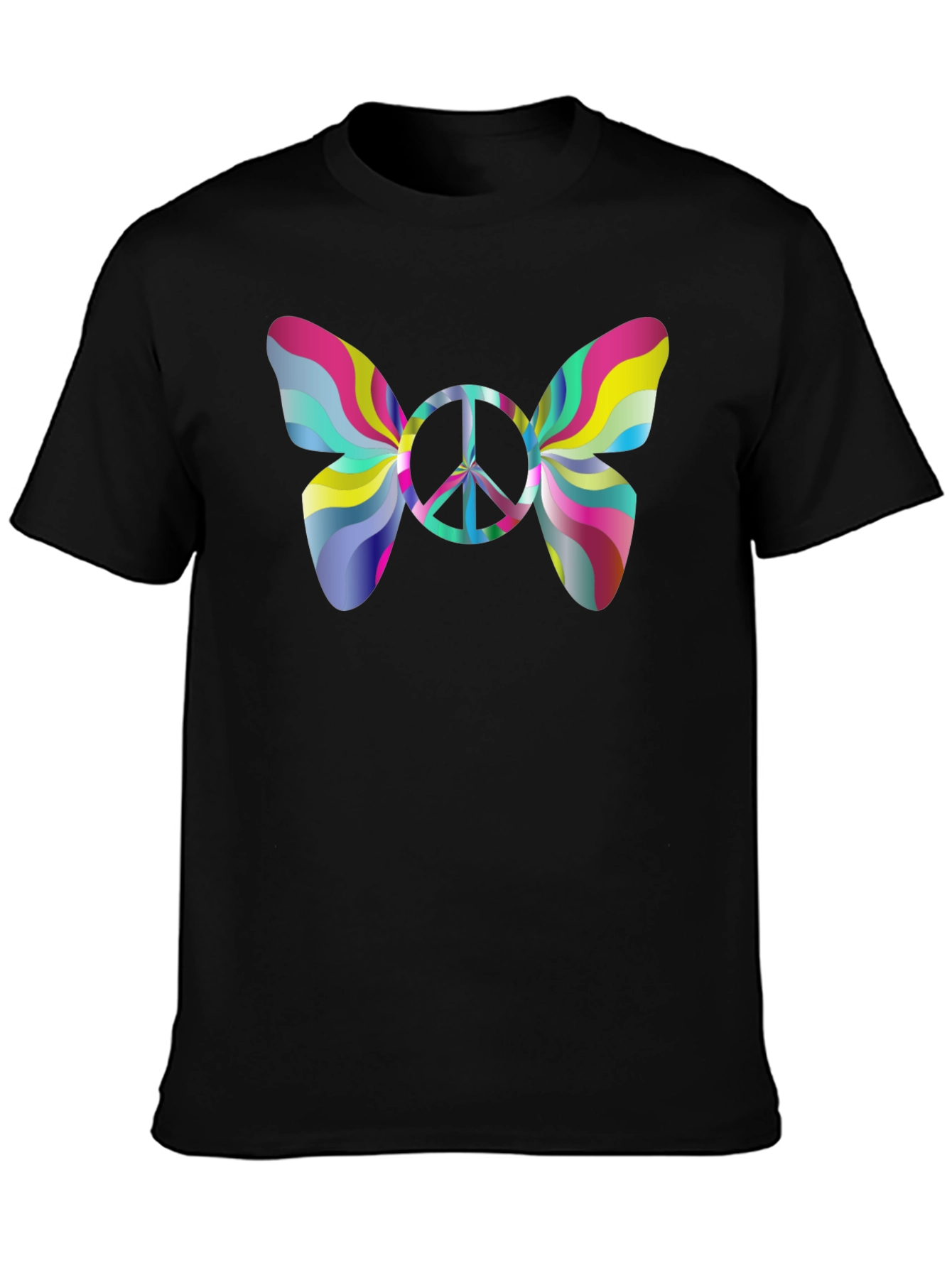 Peace Sign Butterfly Graphic Tee