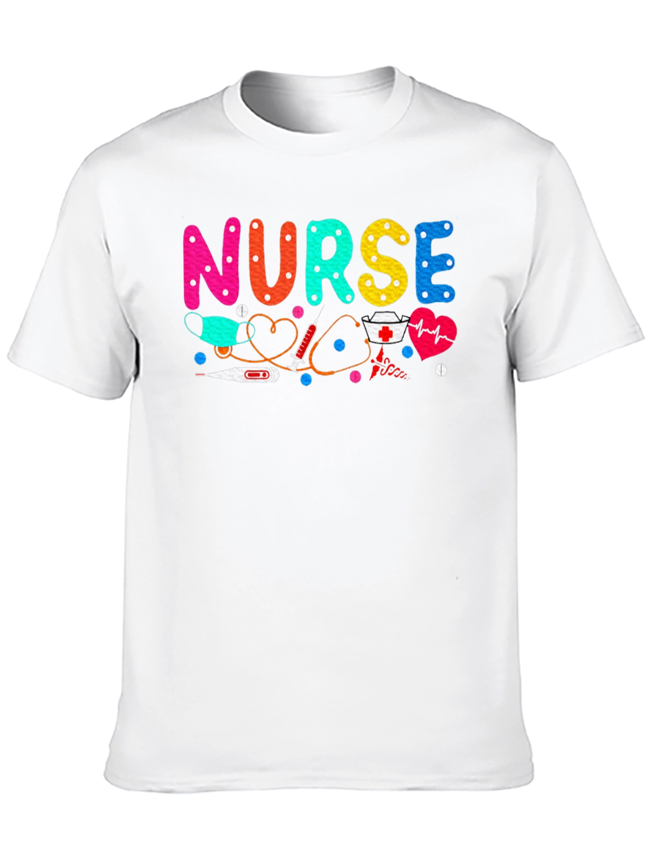 Nurse Graphic Tee - Black Cotton Comfort