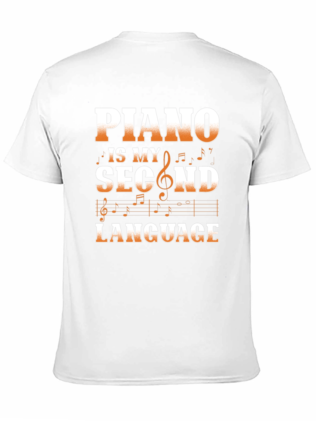 Piano is My Second Language Graphic Tee