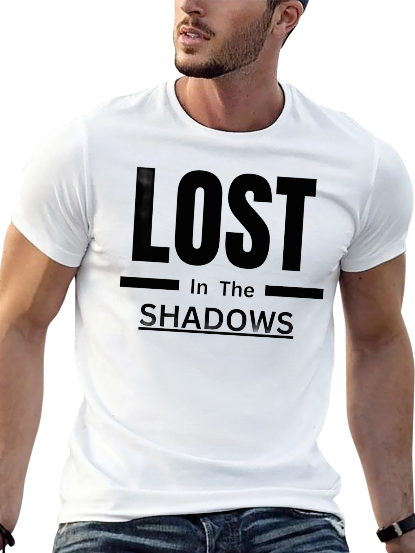Lost in the Shadows Graphic Tee - Black