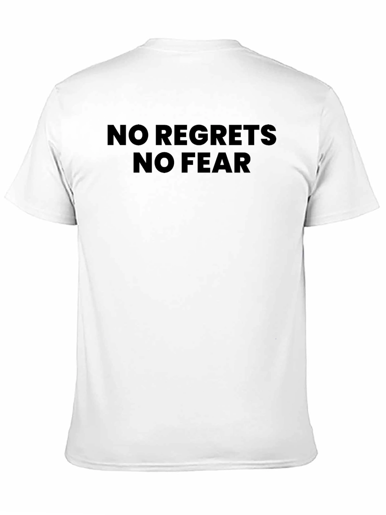 No Regrets No Fear Black T-Shirt