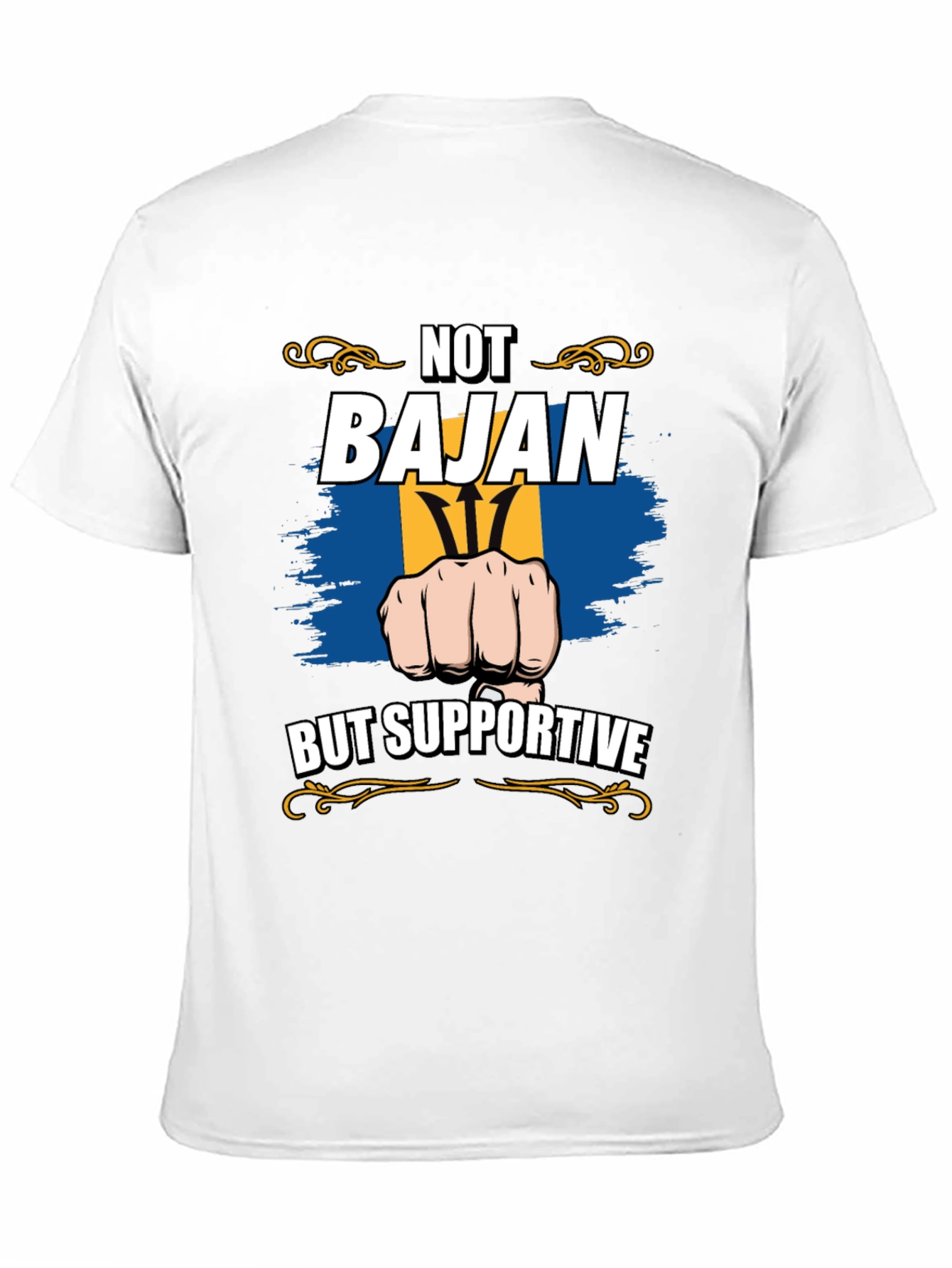 Not Bajan But Supportive Graphic Tee