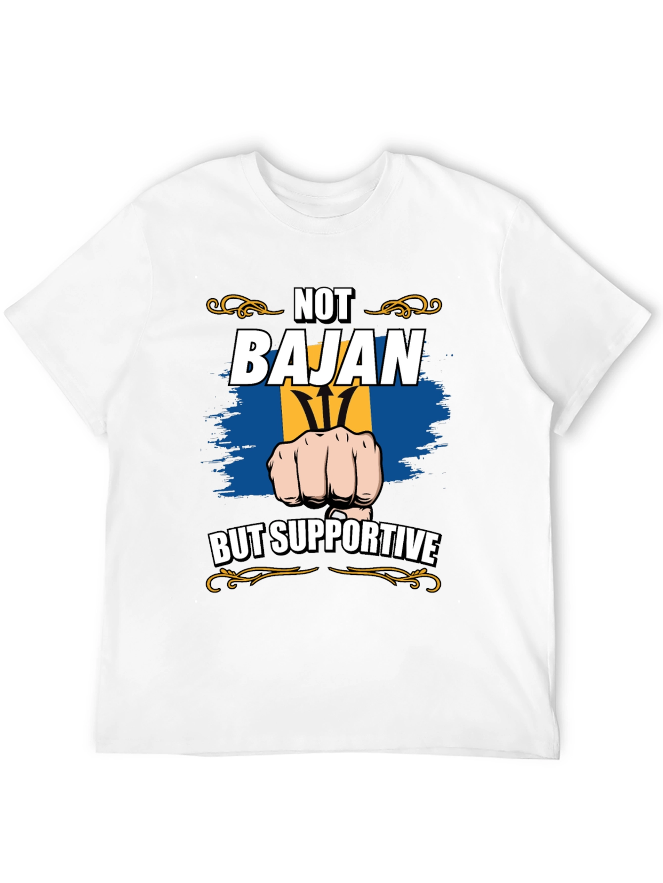 Not Bajan But Supportive Graphic Tee