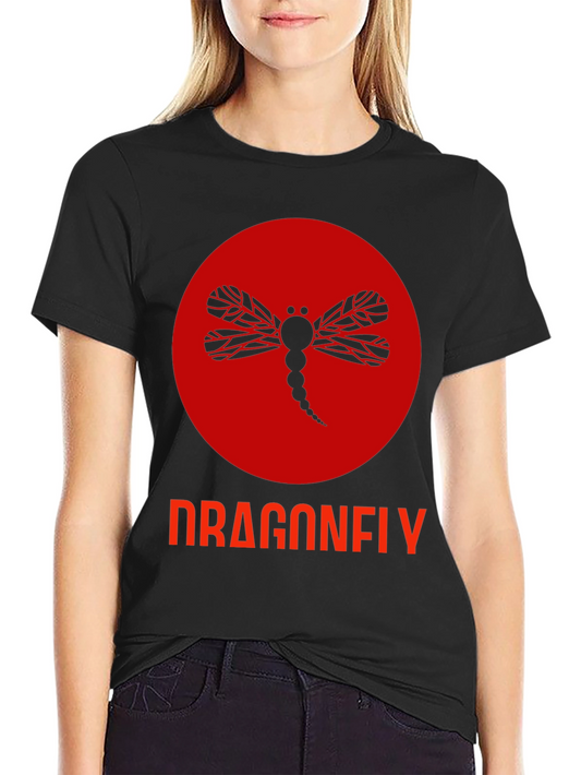 Dragonfly Graphic Tee - Black
